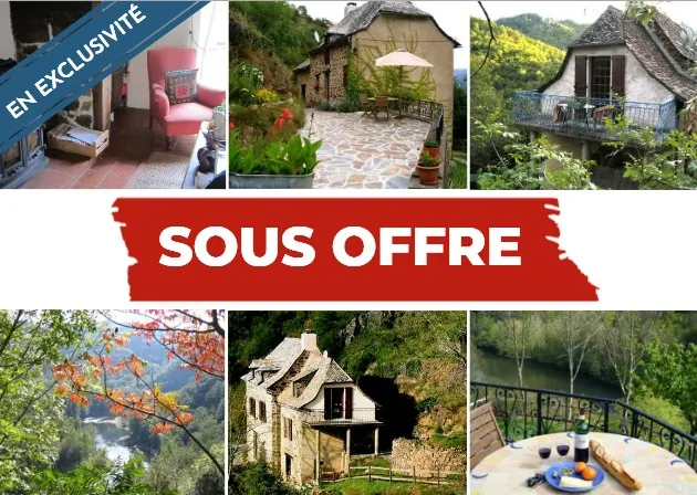 Charmante maison ancienne avec vue exceptionnelle dans l'Aveyron à vendre à Le Fel