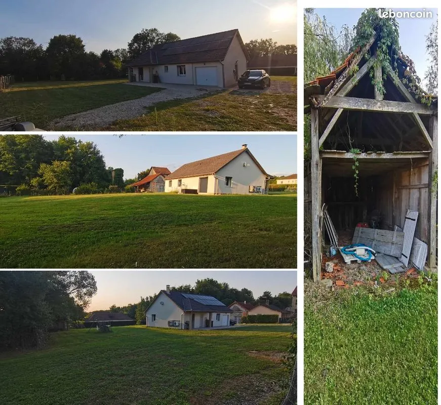 Villa de plain-pied moderne à Louhans, proche commodités, économique 