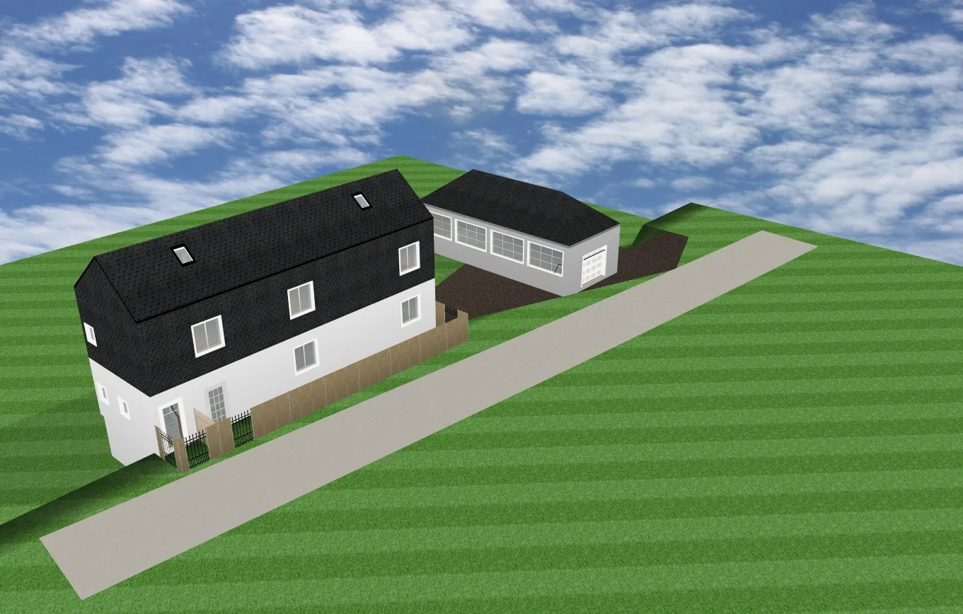 Maison avec dépendances et vaste terrain agricole proche Saint-Avé