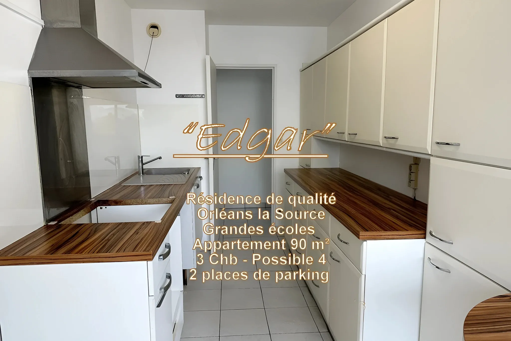Appartement T4 à vendre à Orléans La Source – Lumineux, sécurisé, parking, investissement idéal