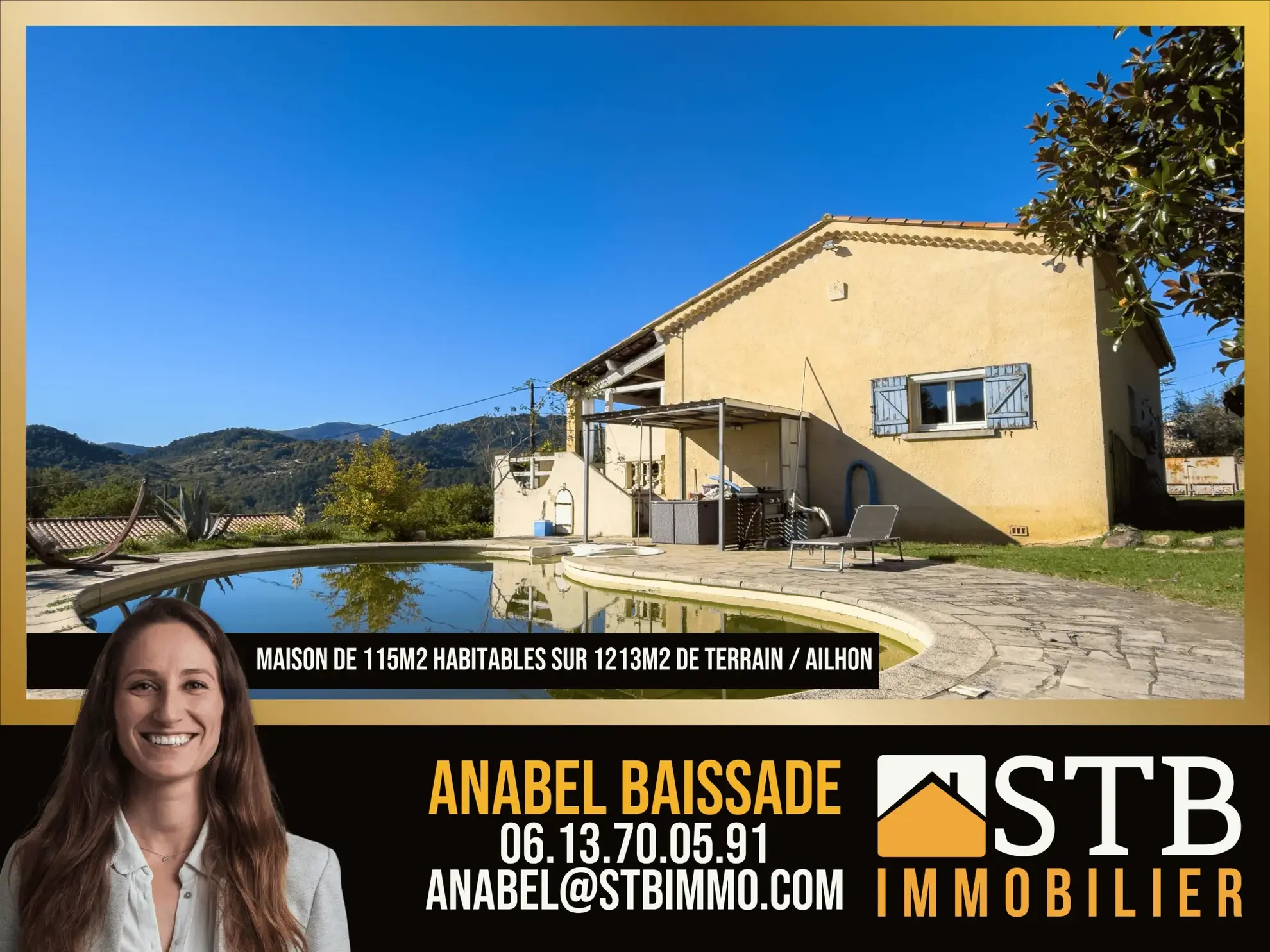 Maison individuelle avec piscine à Ailhon - Charmante maison rénovée en Ardèche