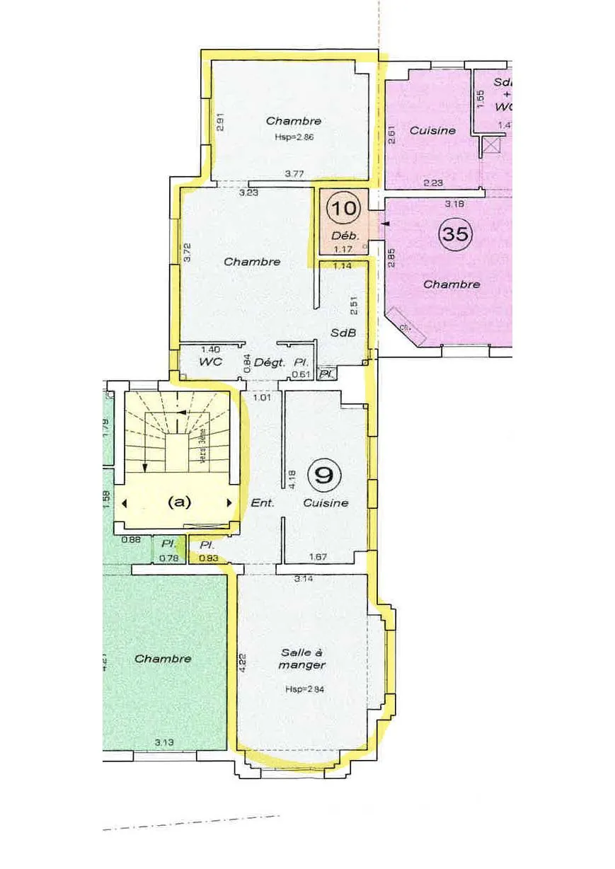 Appartement T3 à Nanterre de 57 m² avec cave, proche centre-ville 