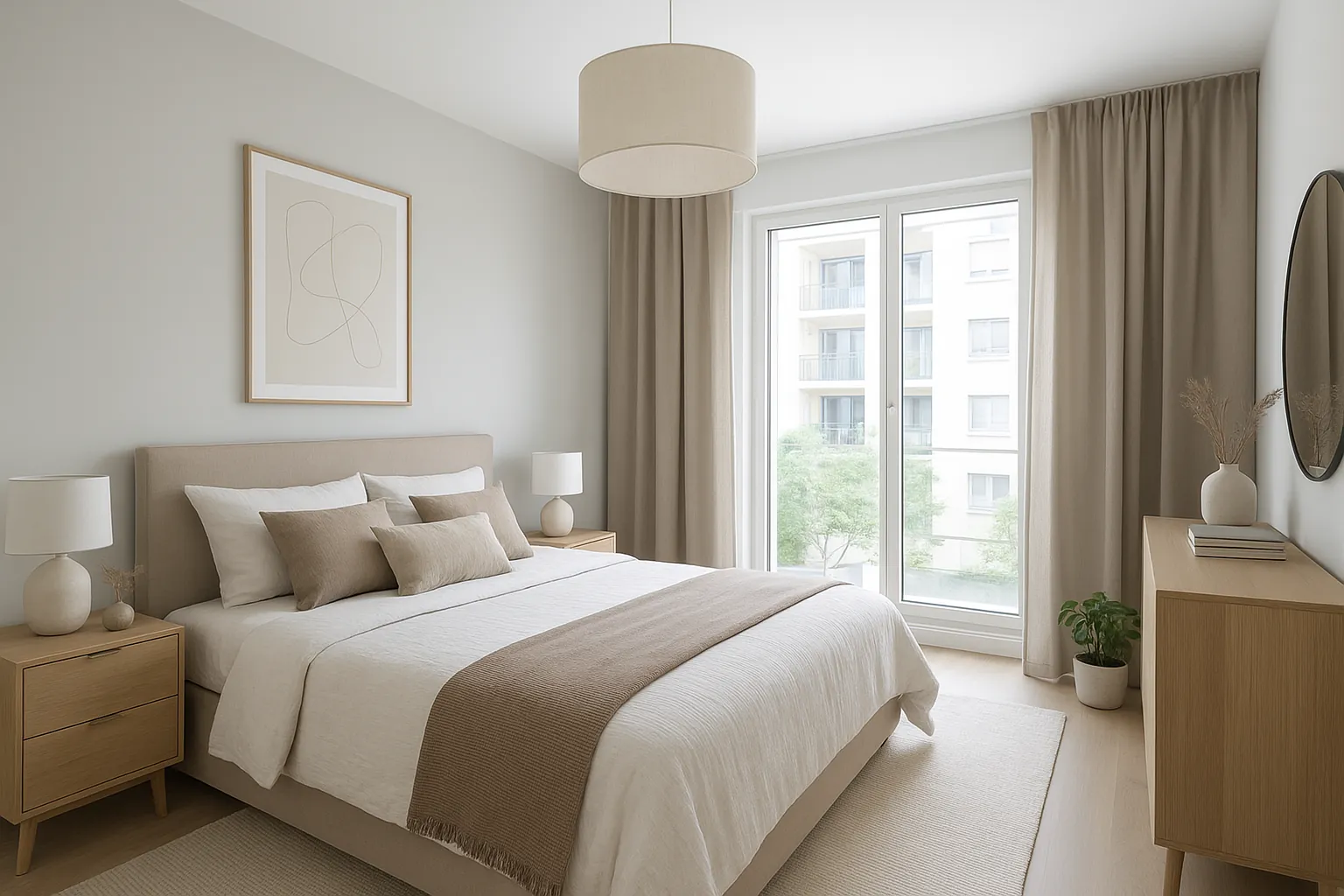 Appartement 3 pièces à vendre à Osny en résidence de standing avec balcon et parking 