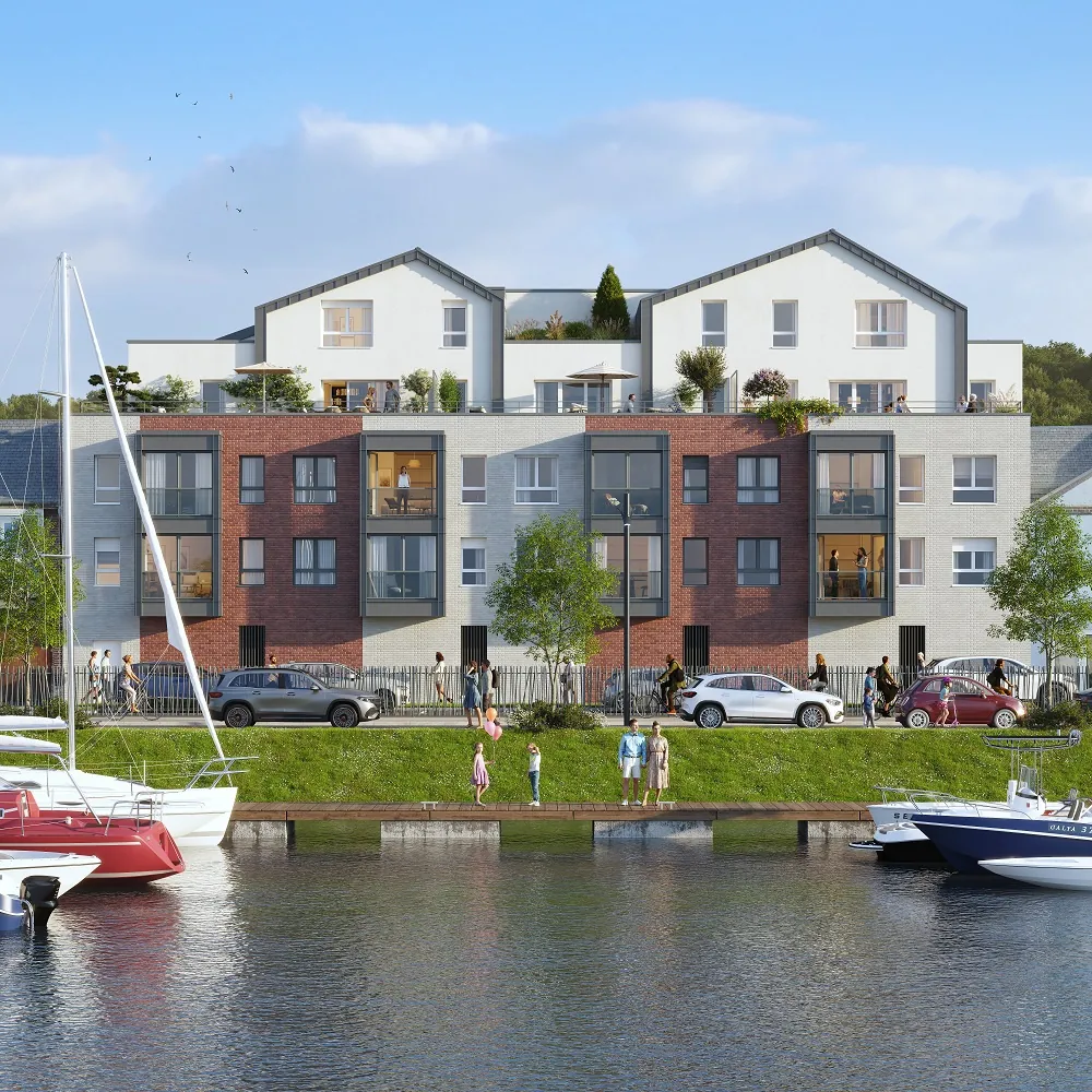 Appartement neuf face au port au Treport - Résidence de standing avec ascenseur