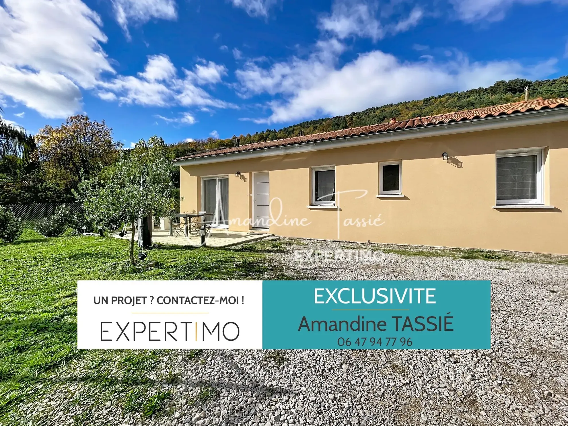 Maison moderne de plain-pied avec grand terrain à Rivière-sur-Tarn