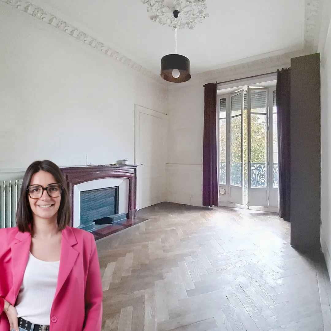 Bel appartement ancien à Grenoble avec balcon et vue sur montagnes - 76 m²