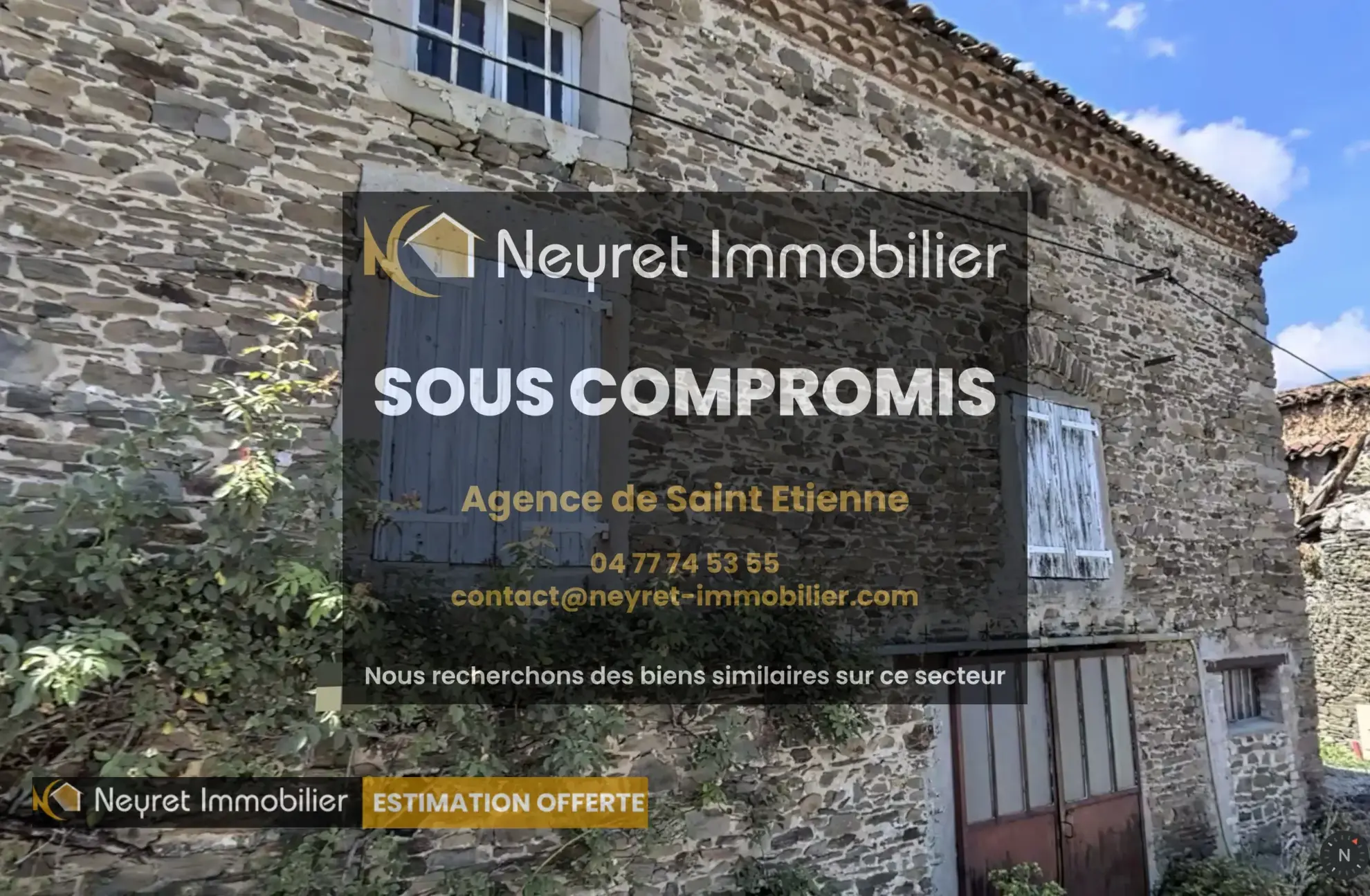 Maison de village à rénover à Saint-Joseph, 8 pièces, 4 chambres, terrain de 221 m²