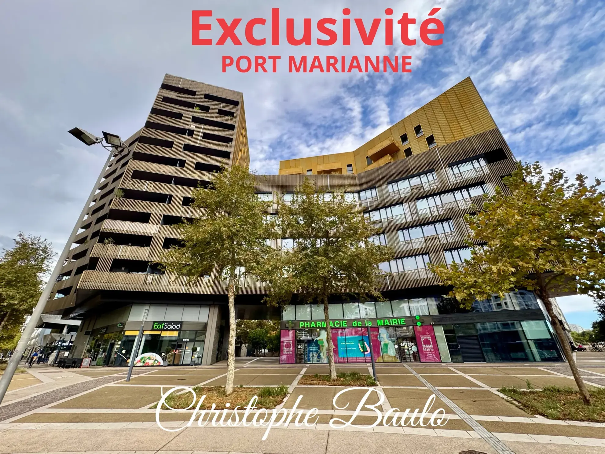 À vendre à Montpellier Port-Marianne, appartement 3 pièces avec terrasse et stationnement