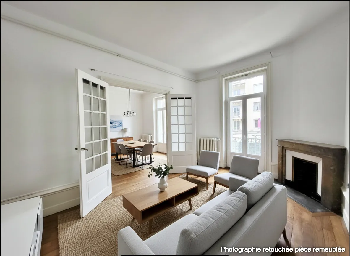 Appartement 92 m² rénové au centre d'Annonay avec balcons et cave