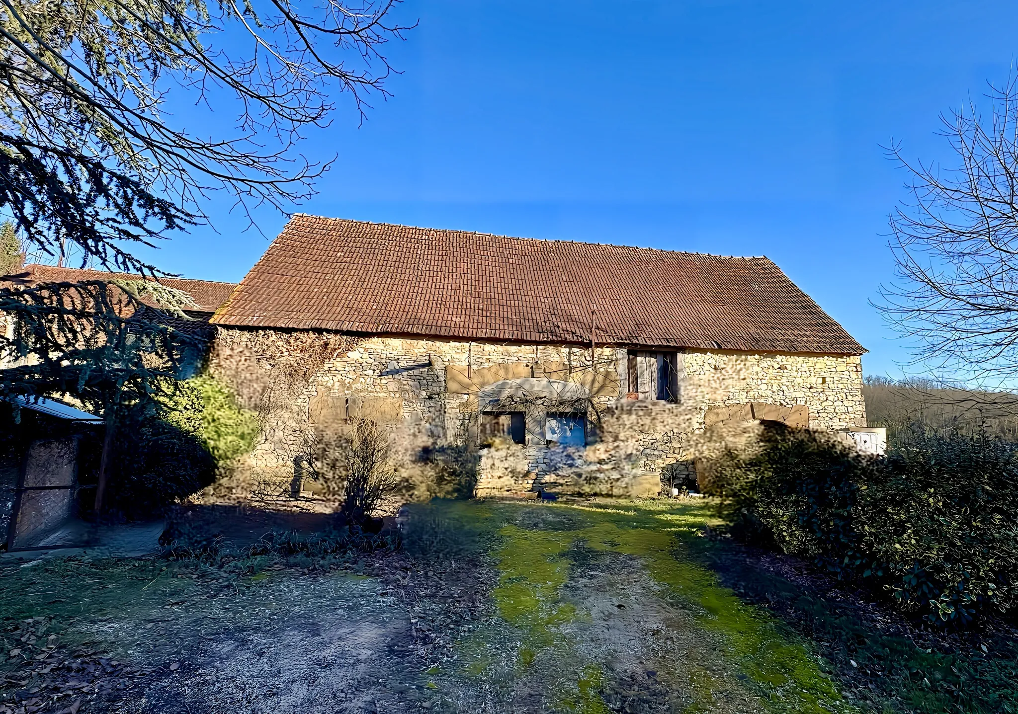 Maison 3 chambres avec grange et étable en campagne à Degagnac - Viager occupé 
