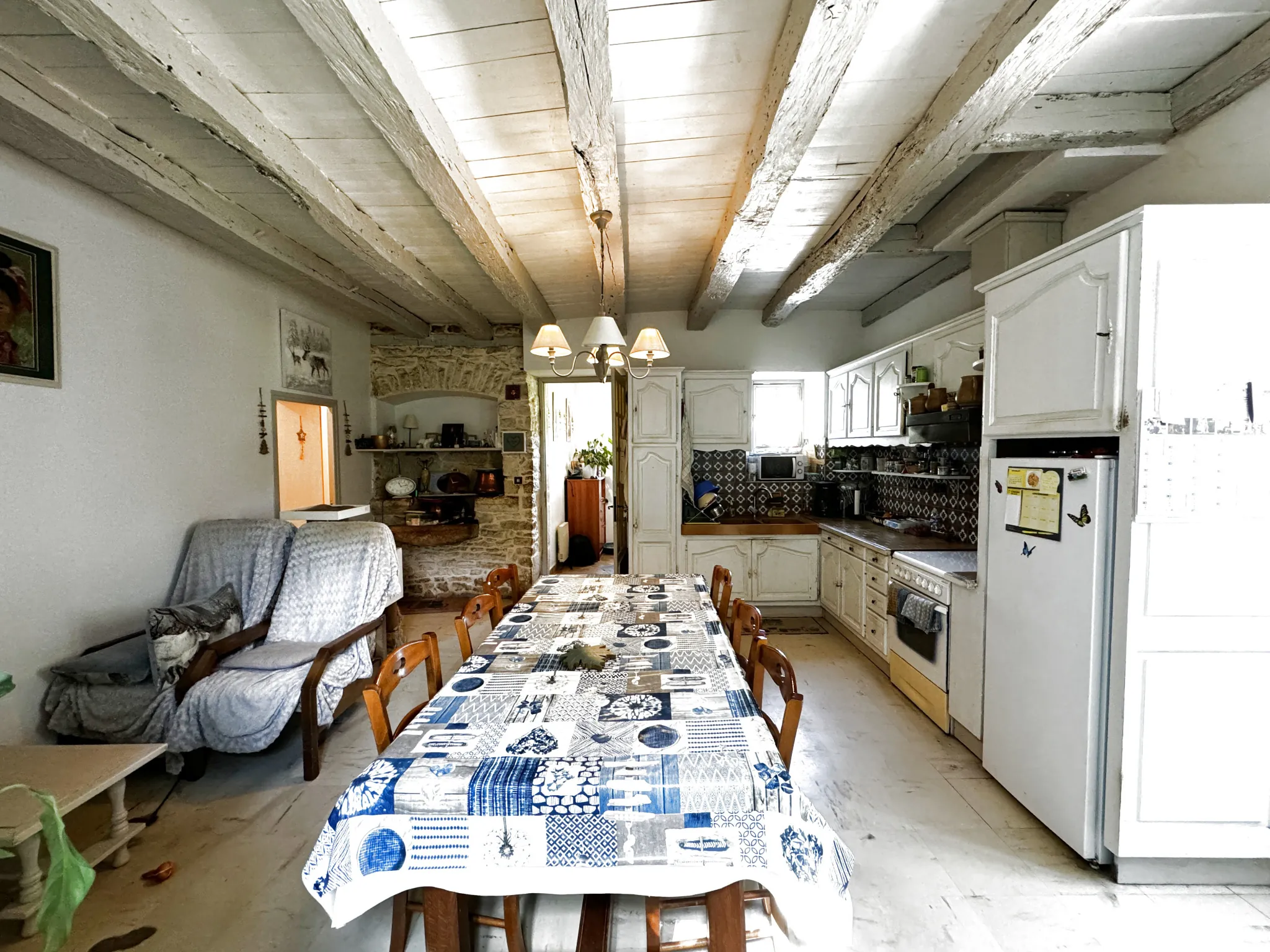 Maison 3 chambres avec grange et étable en campagne à Degagnac - Viager occupé 