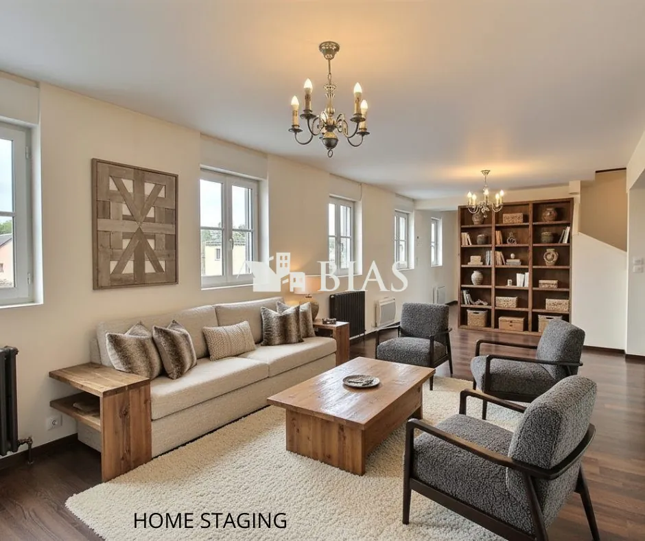 Appartement lumineux avec vues sur Bernay – 3 chambres, parking, cave