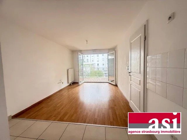 Appartement 2 pièces récent avec balcon à Strasbourg Meinau