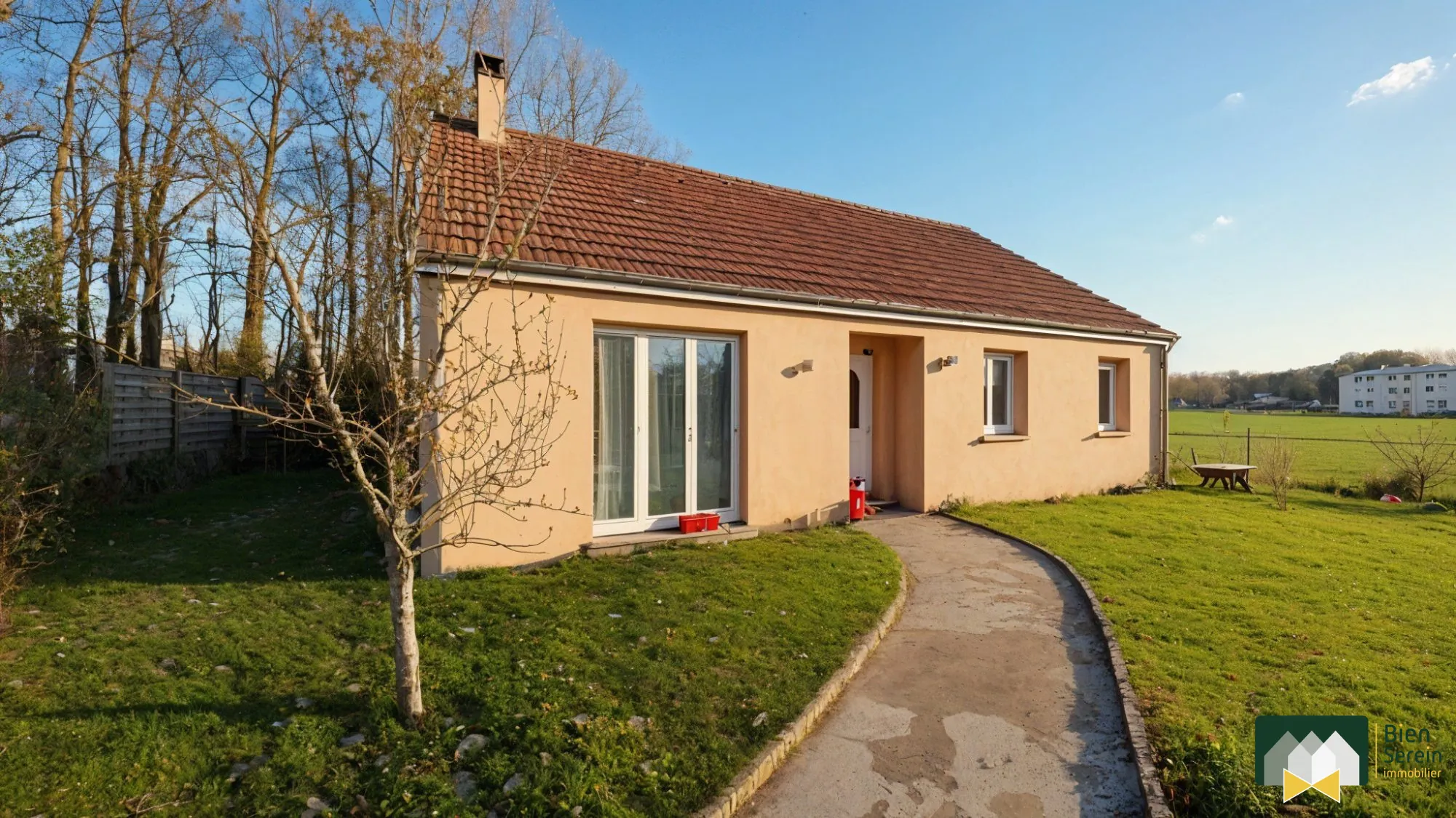 Belle maison de plain-pied avec 4 chambres, jardin et terrasse à La Loupe