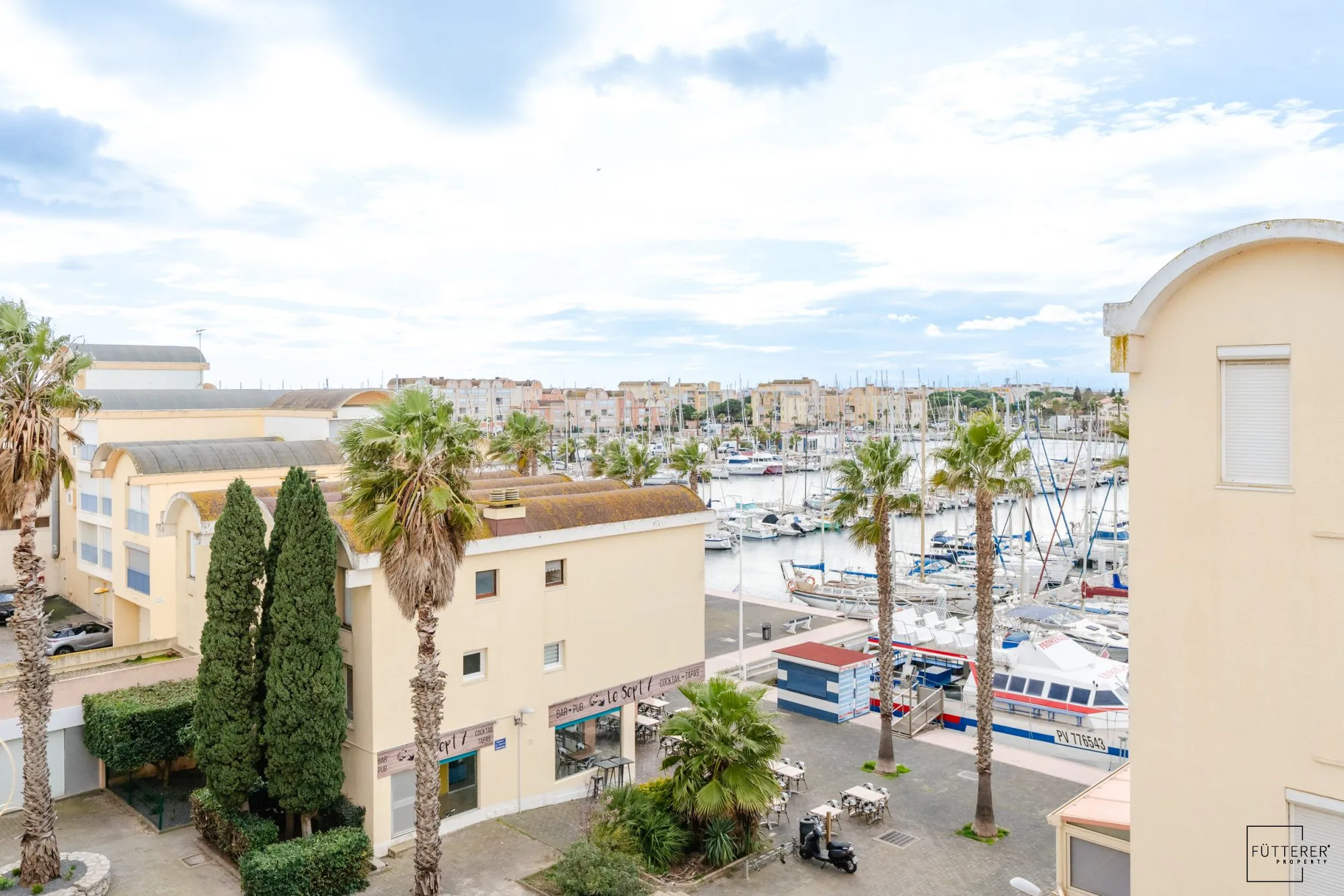 Appartement T3 avec mezzanine en vente à Gruissan - Vue port, dernier étage