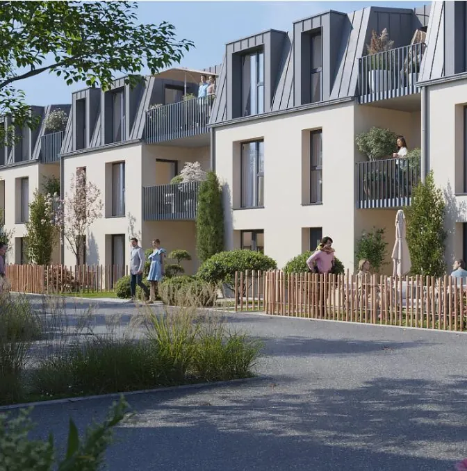 Appartement T2 neuf à Lion-sur-Mer – Vue mer, terrasse, jardin, PTZ