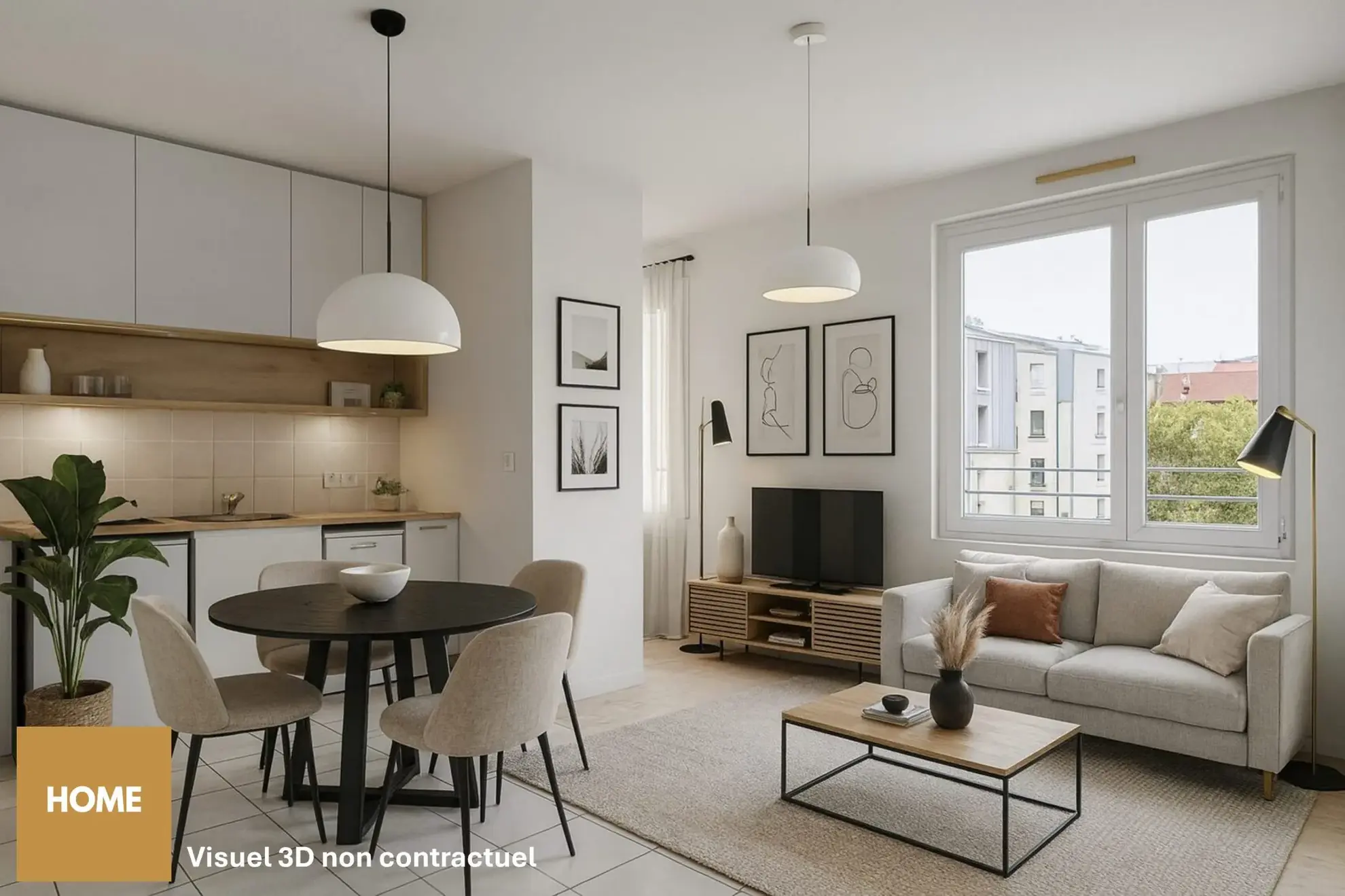 Appartement T2 de 40m² à Nancy avec stationnement et luminosité optimale