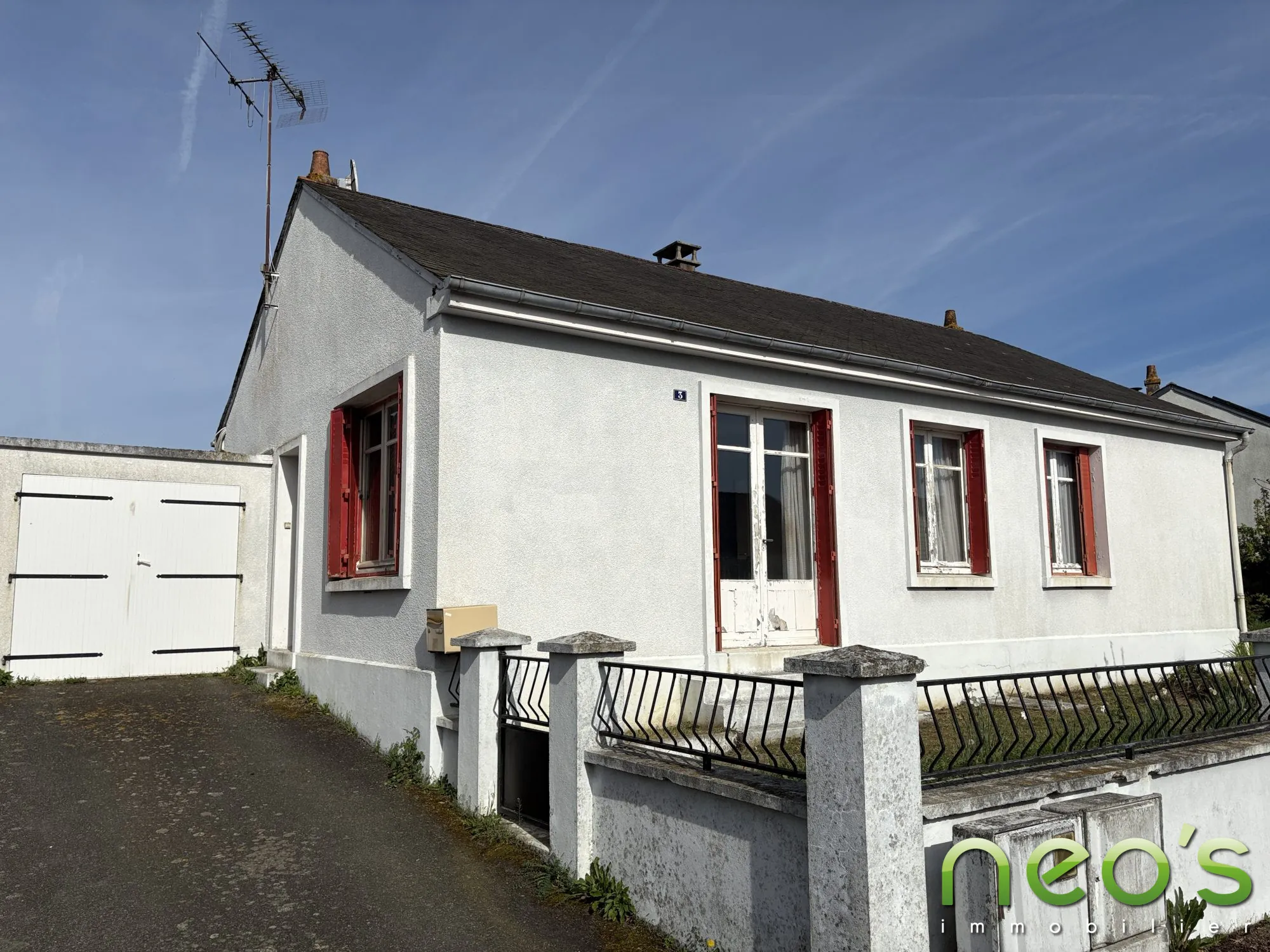 Maison à vendre à Saint Macaire en Mauges – 82 m², garage, jardin, travaux à prévoir