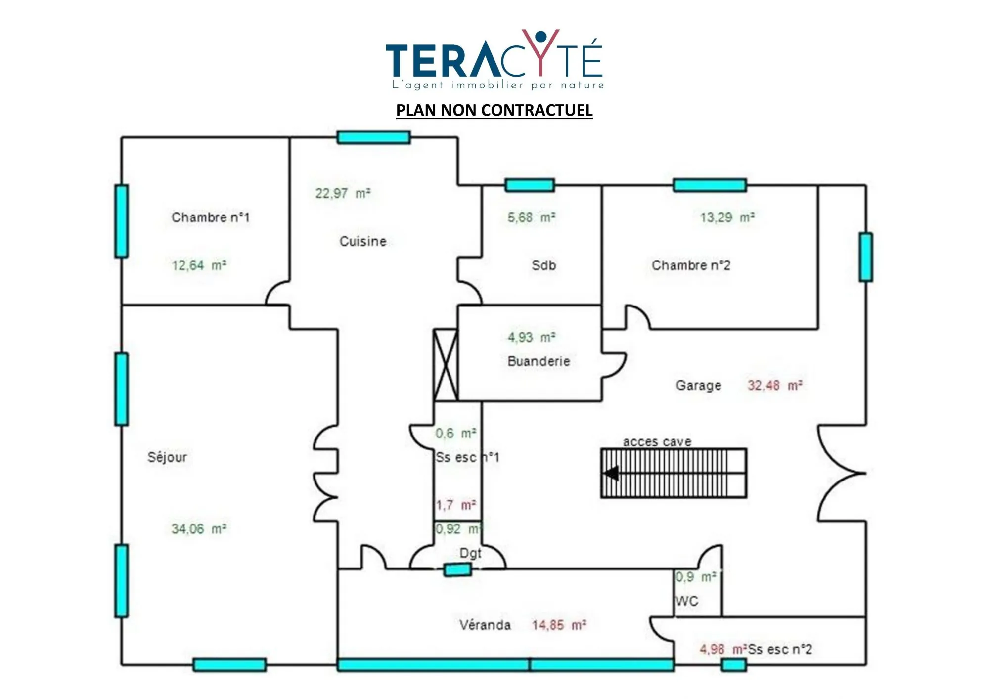 T3 en rez-de-jardin avec jardin, garage et dépendances à Civrieux