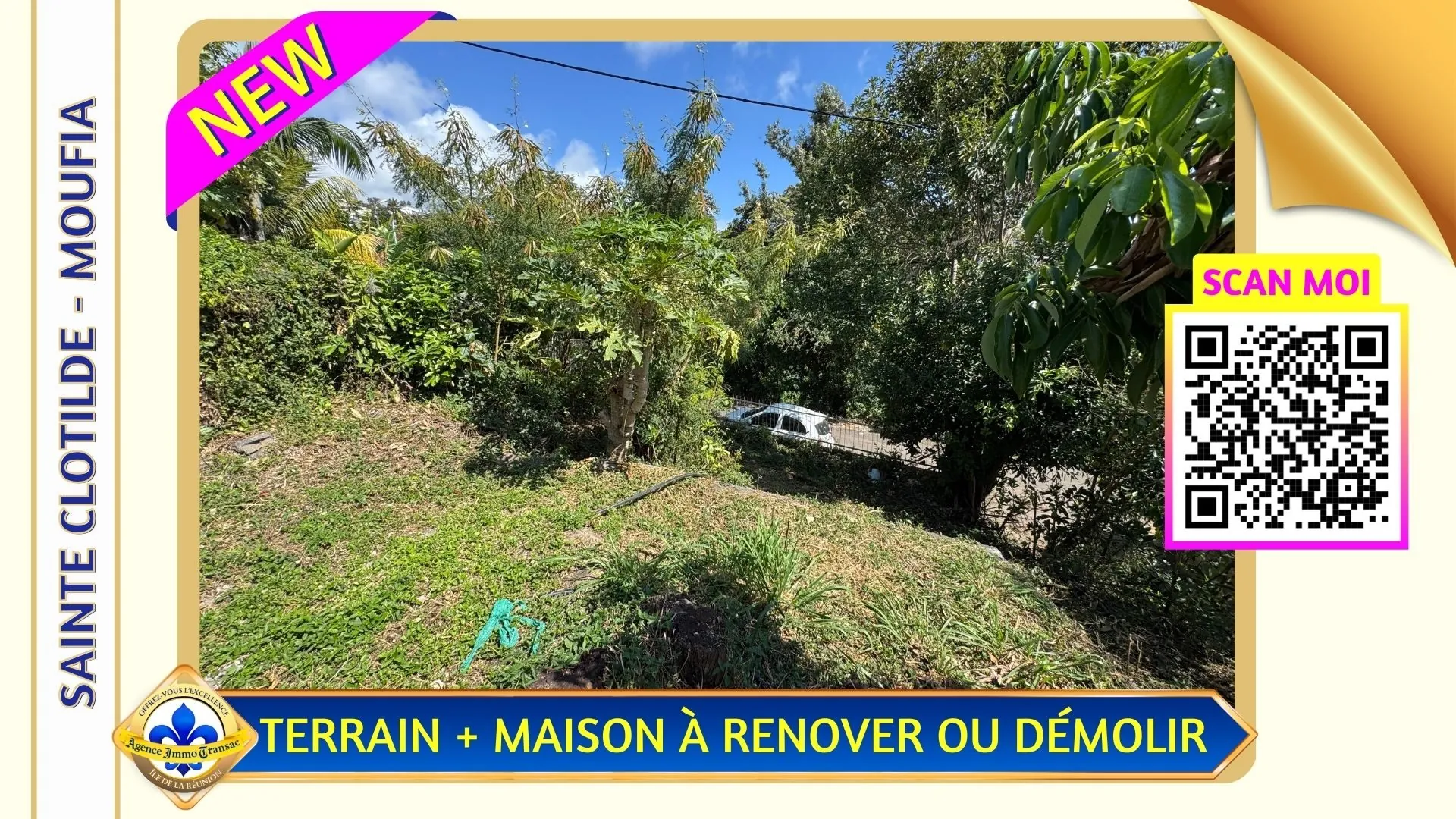 Terrain constructible à Moufia, Saint-Denis – Opportunité rare à 195 000 €