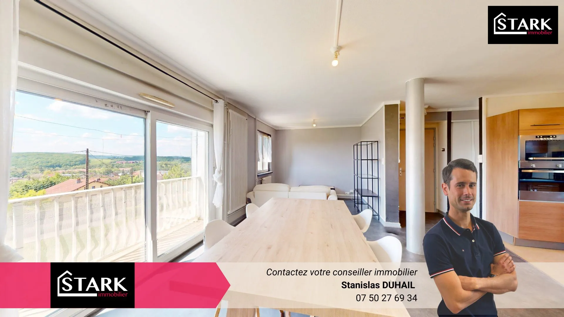 Spacieux et lumineux appartement T4 avec balcon à Vieux-Charmont