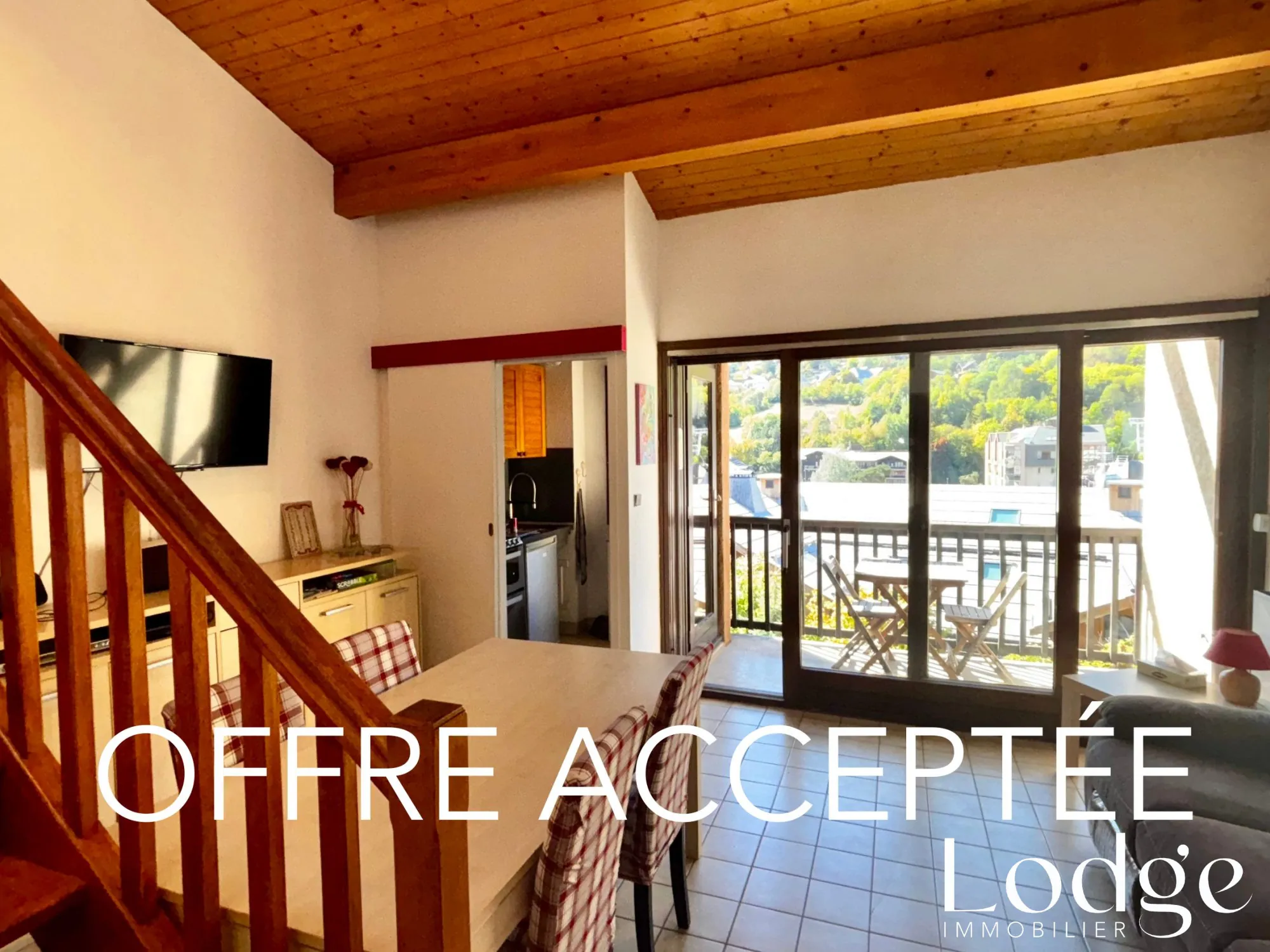 Appartement lumineux à Briançon - T2 duplex avec terrasse et vue Prorel