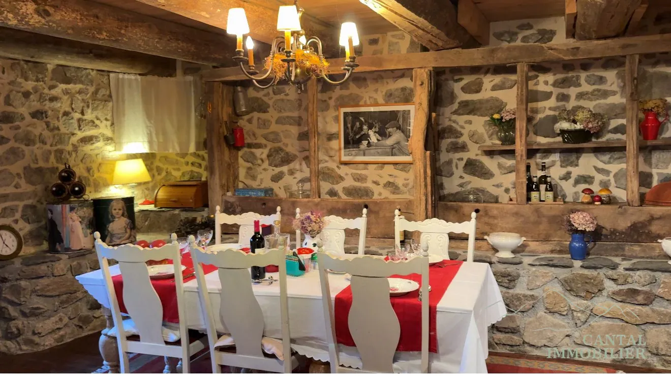 Magnifique maison de campagne auvergnate avec grand terrain et vue panoramique
