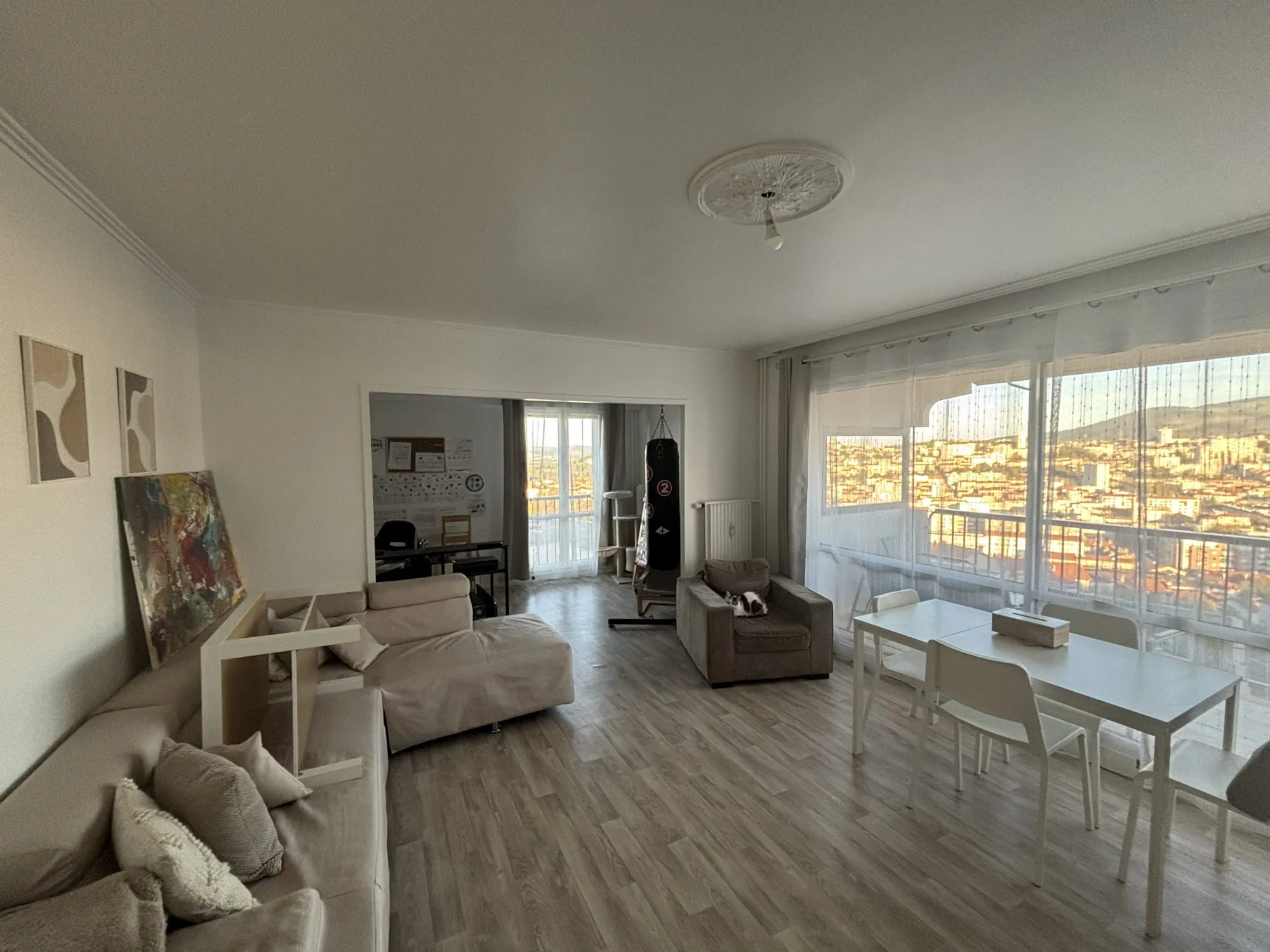 Appartement T4 rénové avec vue panoramique à Saint-Étienne