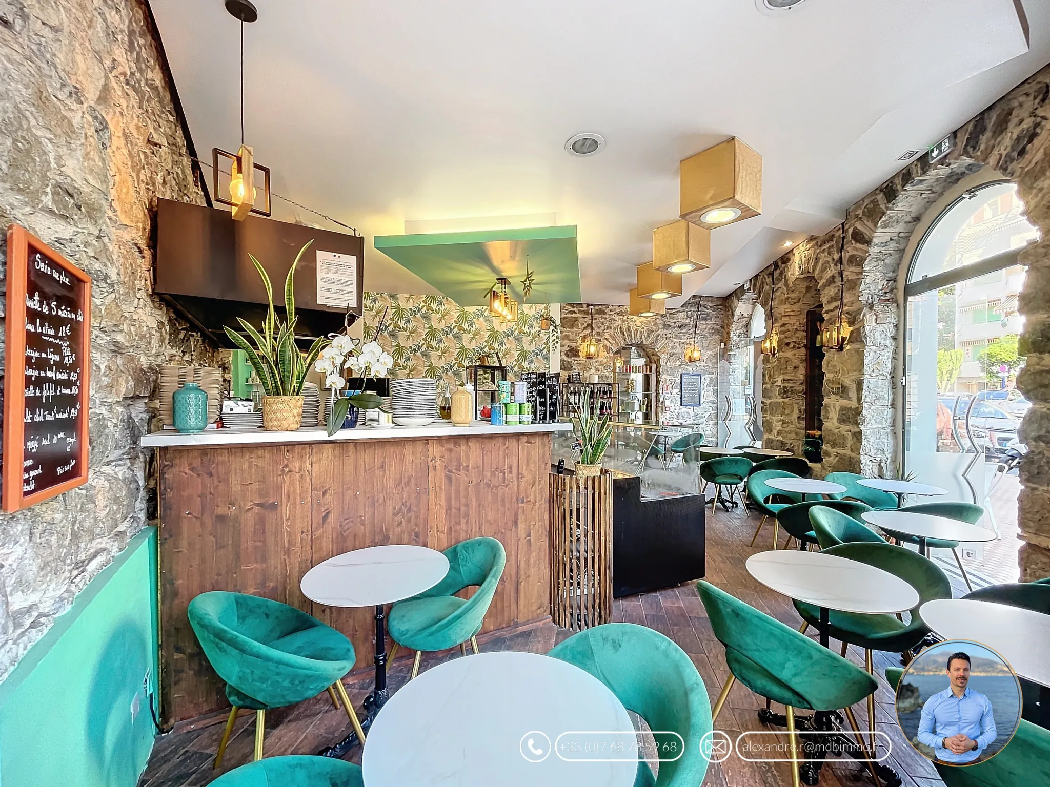 Fonds de commerce restaurant et traiteur à Menton – Emplacement stratégique et rentable 