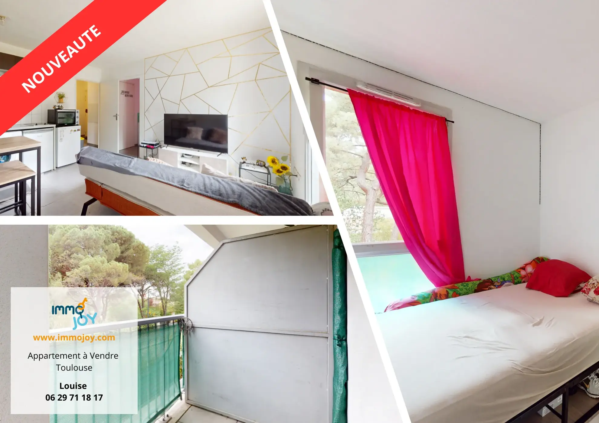 Vente d'un appartement T2 à Toulouse Lalande avec parking et balcon