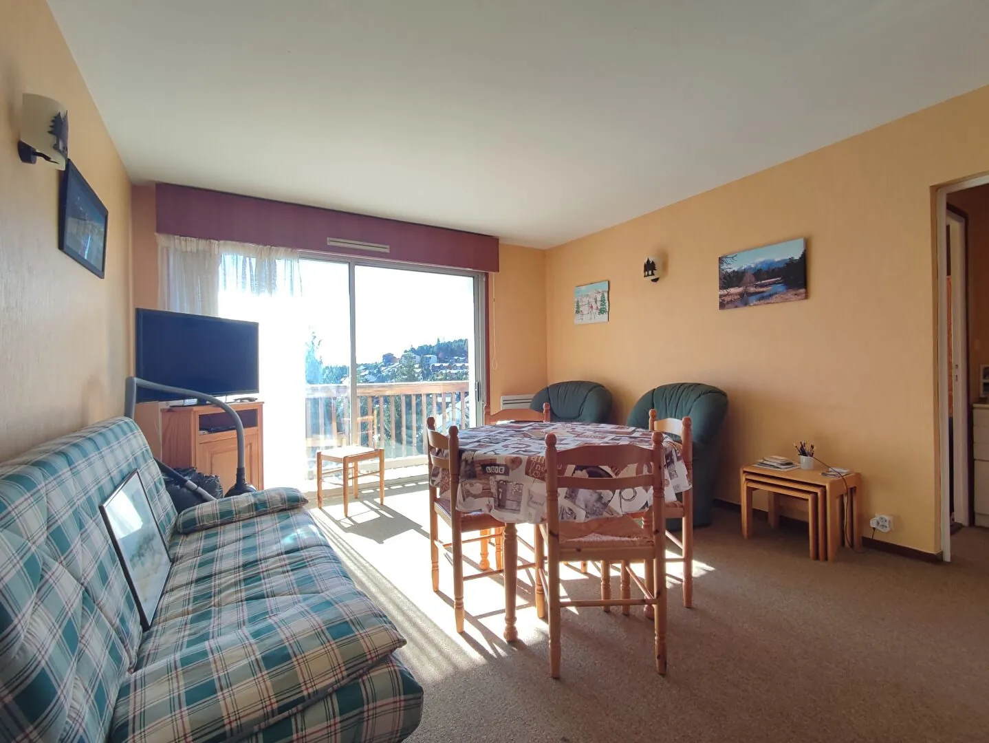 Appartement lumineux avec vue panoramique au pied des pistes à Bolquère