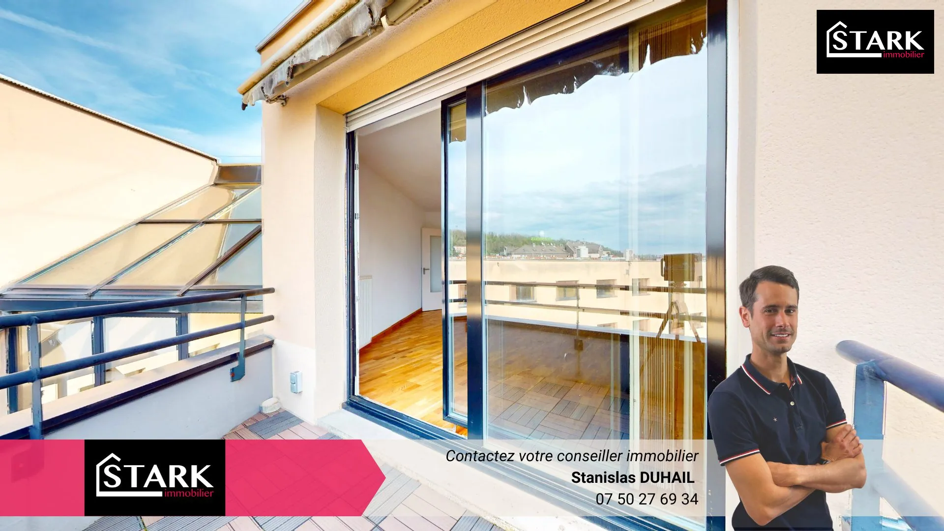 Superbe appartement F4 lumineux avec terrasse et garage à Sochaux