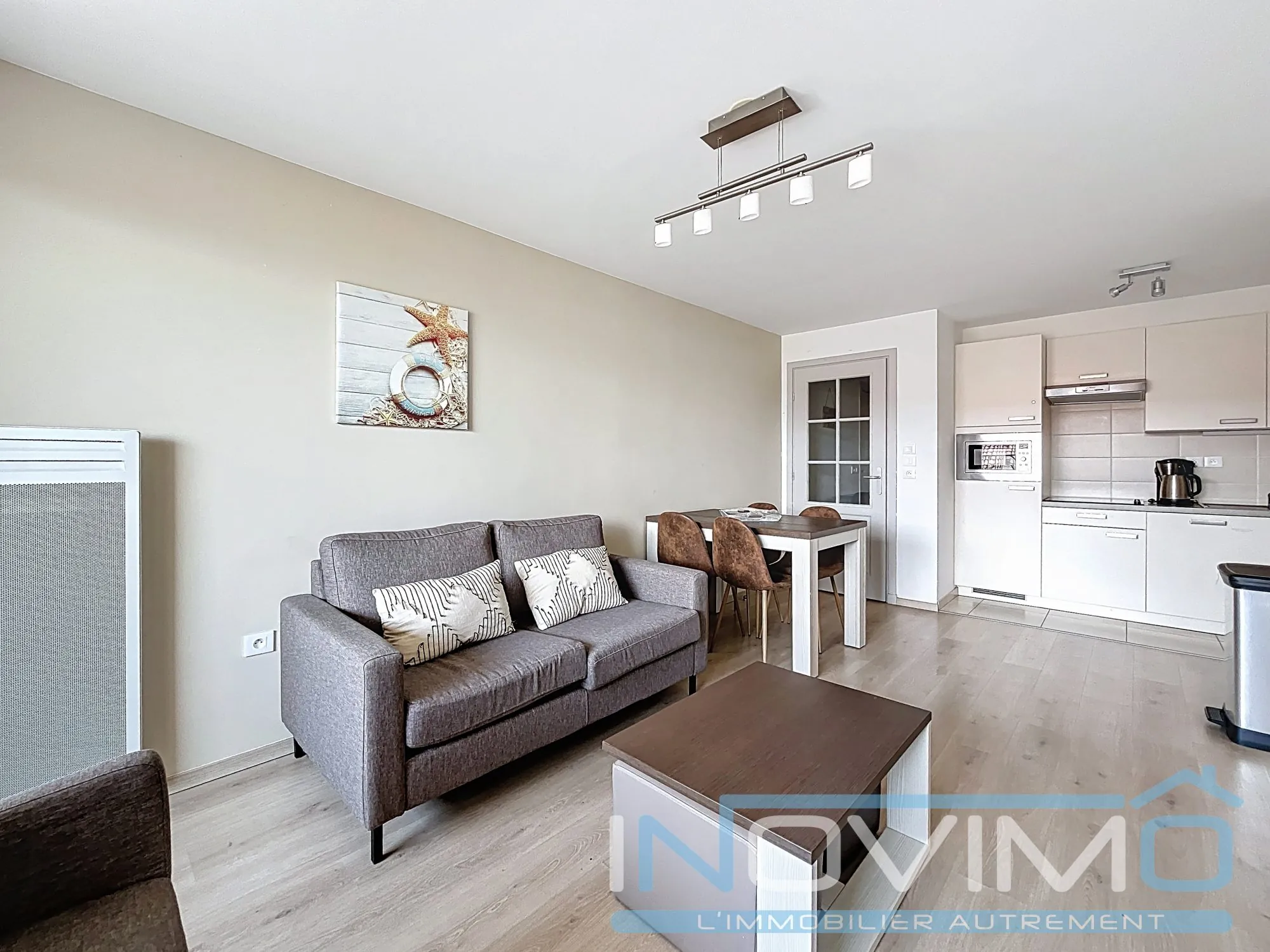 Appartement T1/2 meublé de 40,50 m² à Bray-Dunes avec balcon et parking 