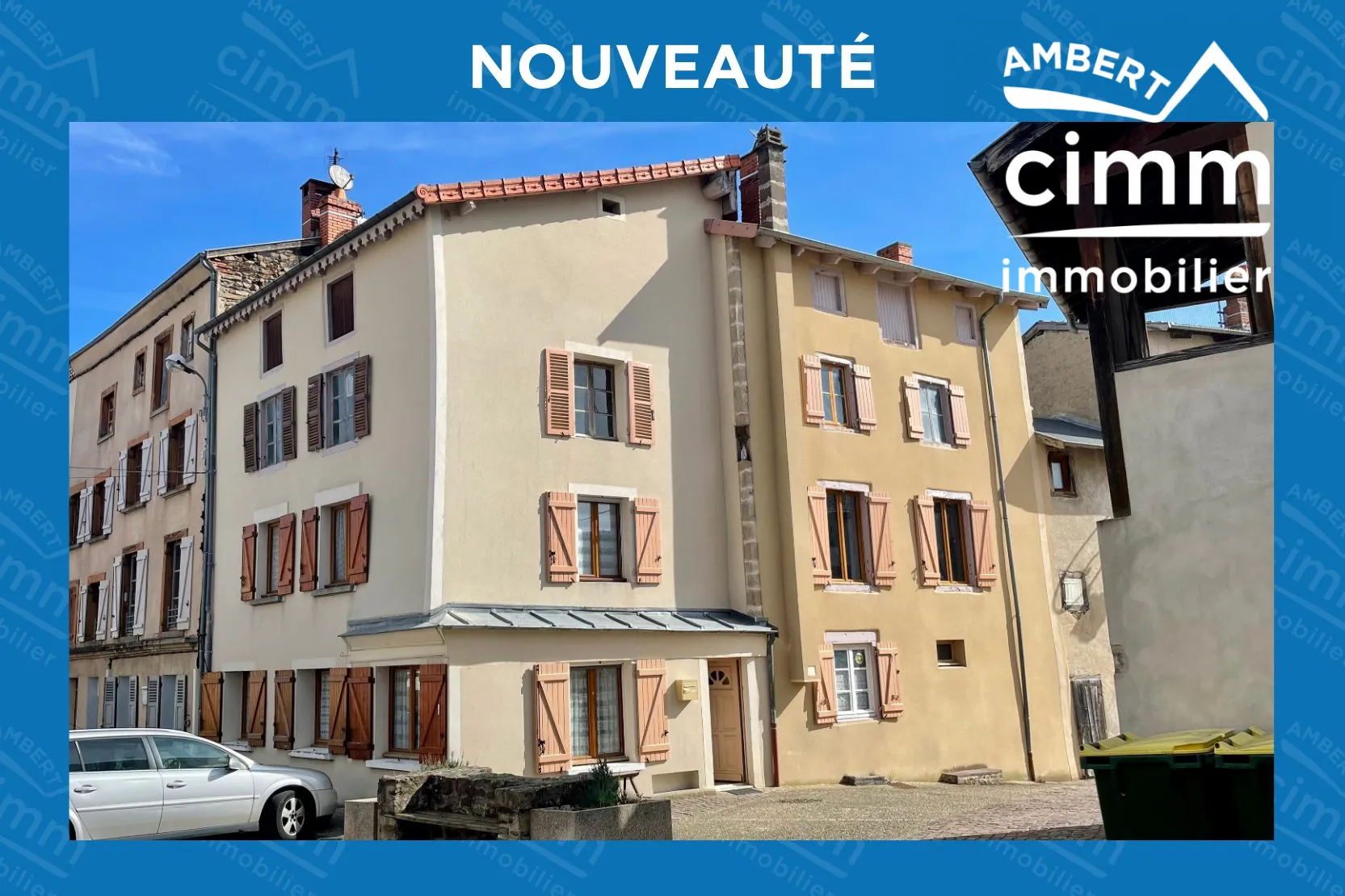 Maison de ville à Arlanc à rénover, 4 chambres, caves, prix attractif