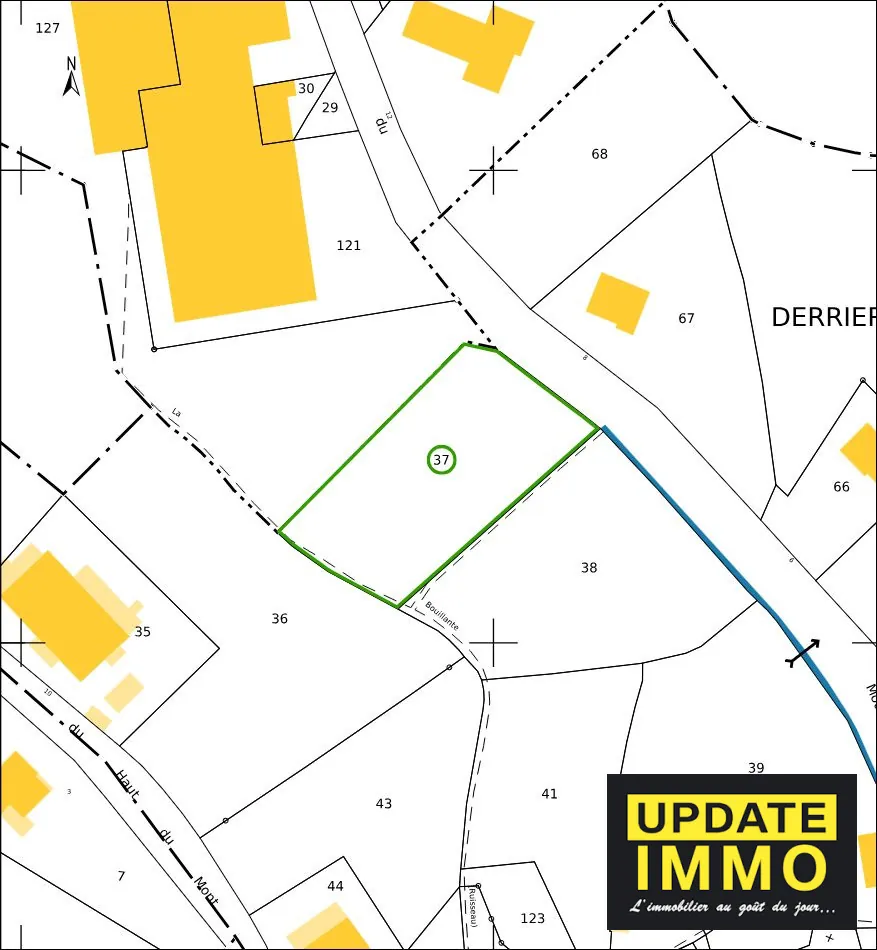 Terrain constructible à vendre à Deycimont dans les Vosges - Superficie 1842 m²