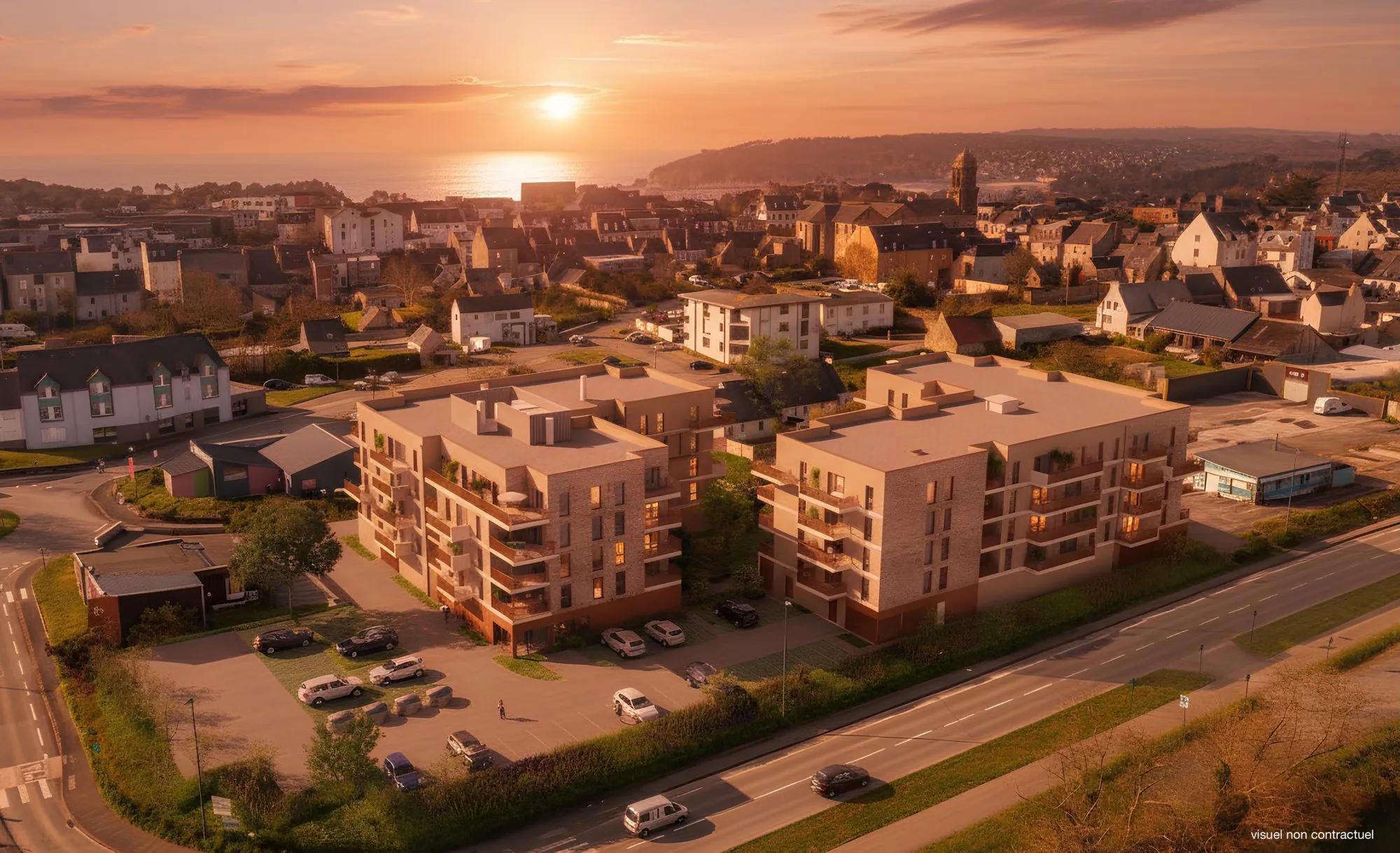 Appartement T2 neuf en dernier étage à Crozon, livraison 2027 