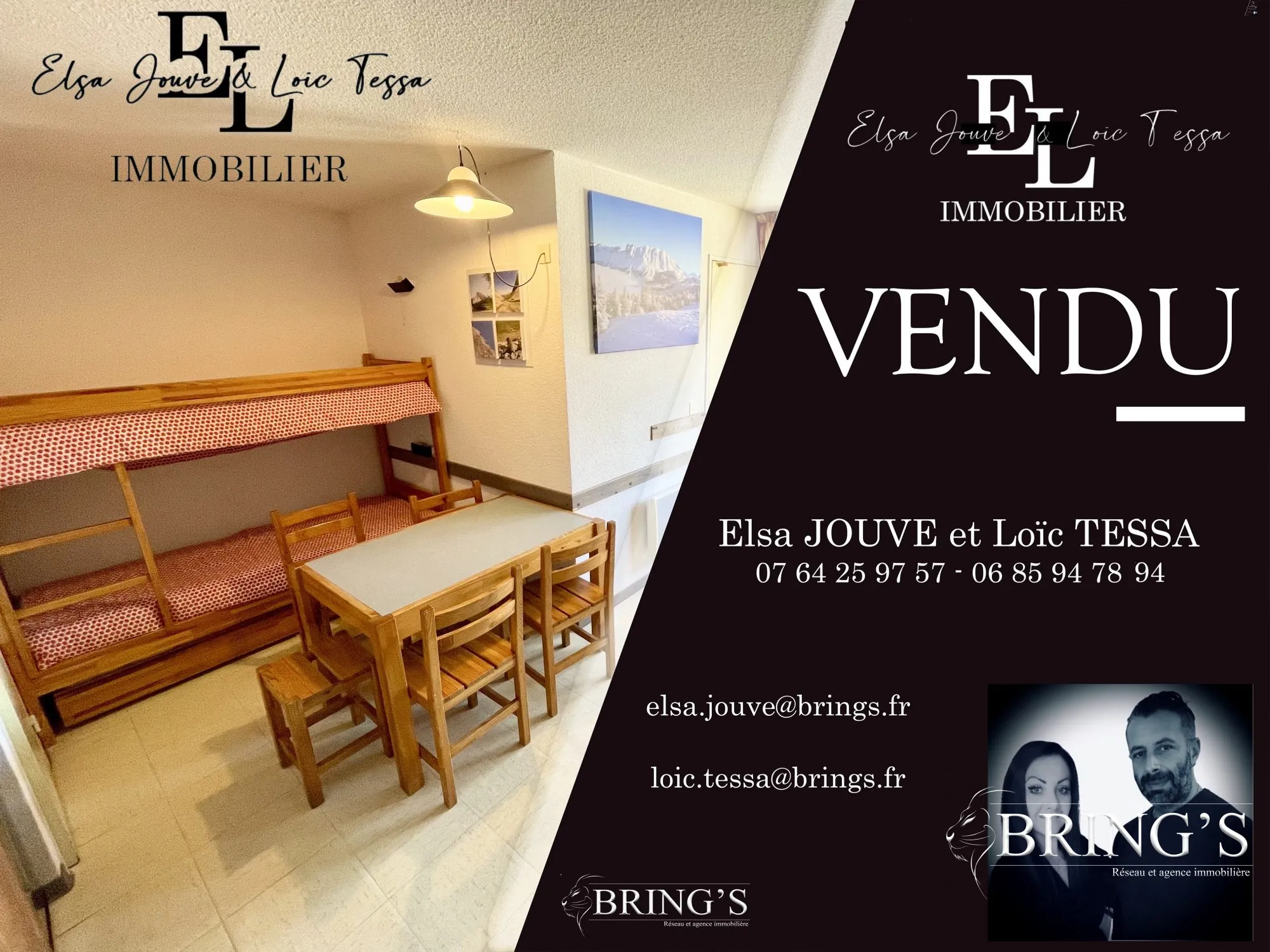 Appartement T2 face aux pistes à La Joue du Loup - Vue montagne, proche commerces