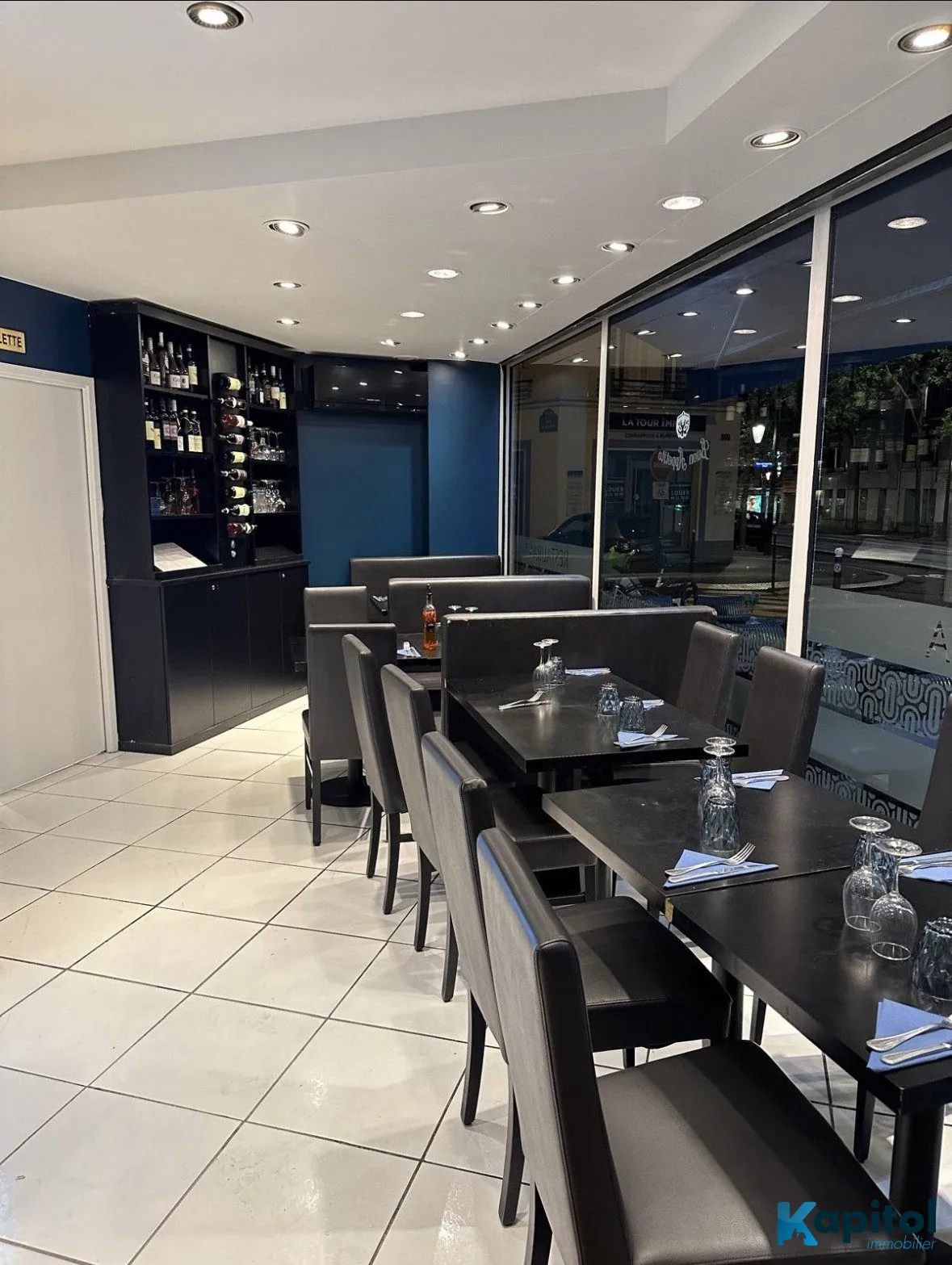 Fonds de commerce de restaurant en angle à Paris 16 - Emplacement premium avec terrasse