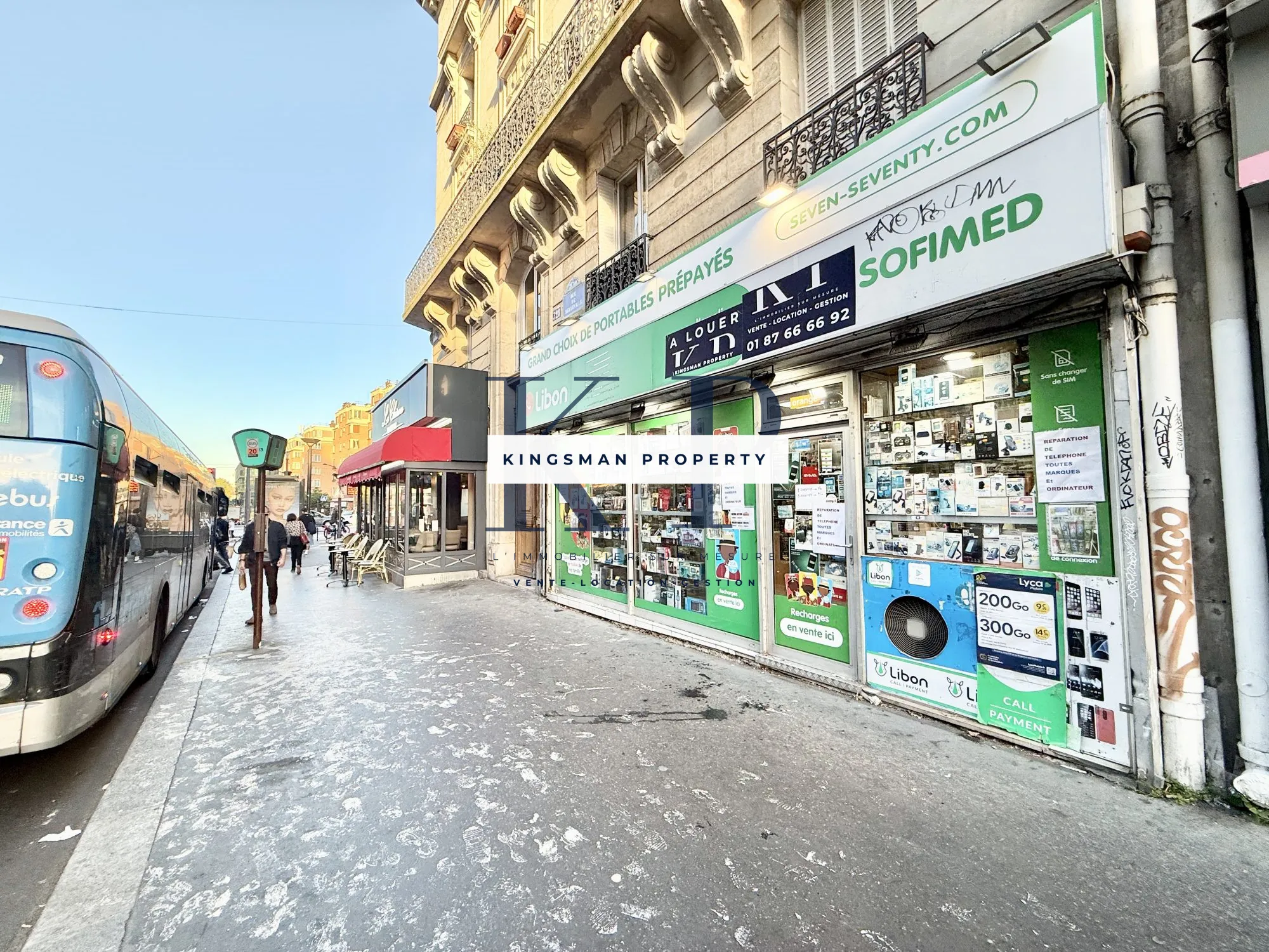 Local commercial avec appartement à Porte des Lilas, Paris 20e