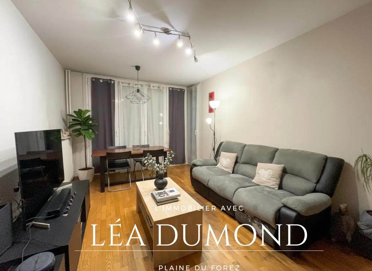 À vendre appartement T3 de 64,18 m² à Saint-Étienne Monplaisir avec garage et balcon