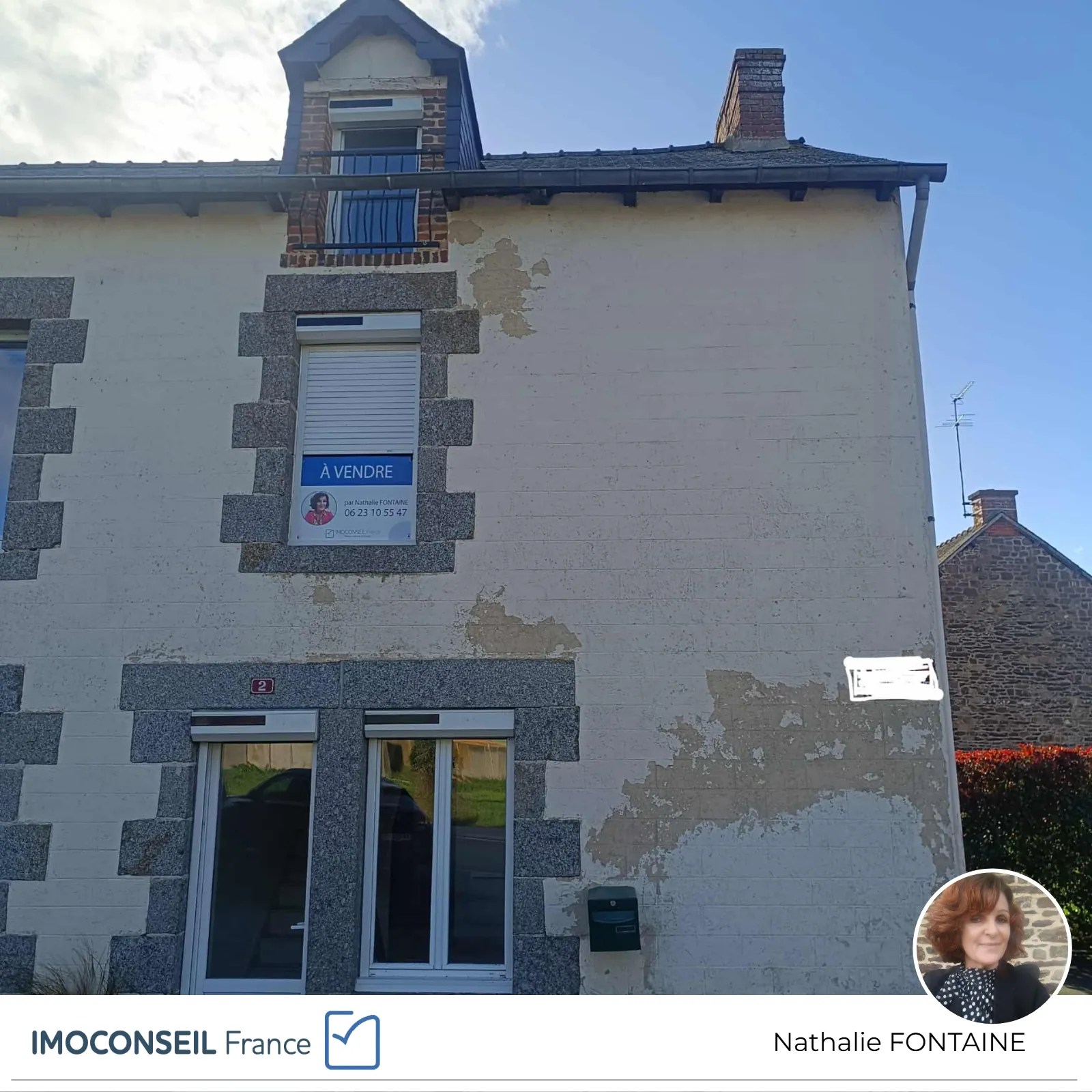 Maison 2 chambres avec jardin à Saint Brieuc-de-Mauron, meilleure opportunité immobilière