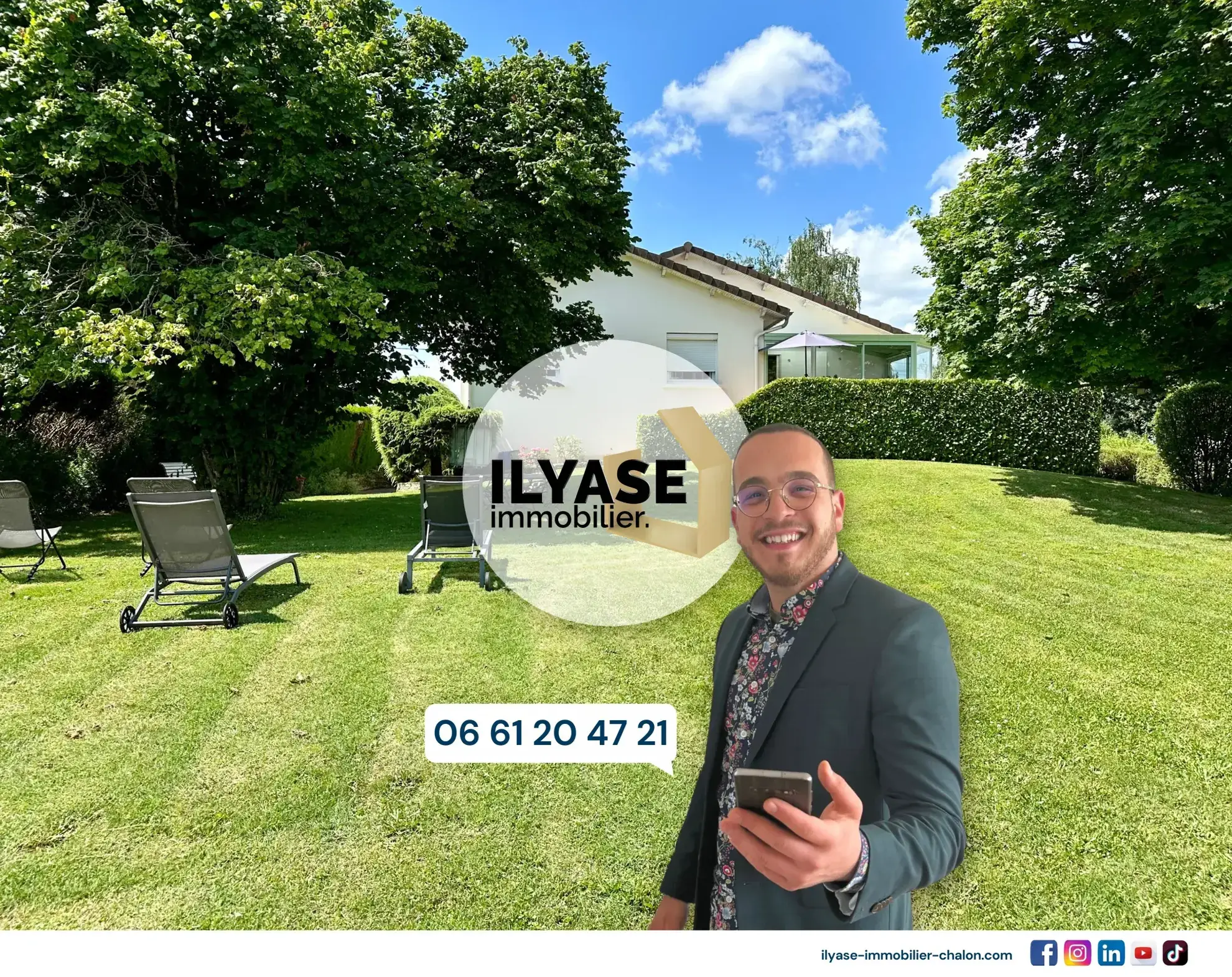Maison familiale de 160 m² avec jardin et garage à Chalon-sur-Saône