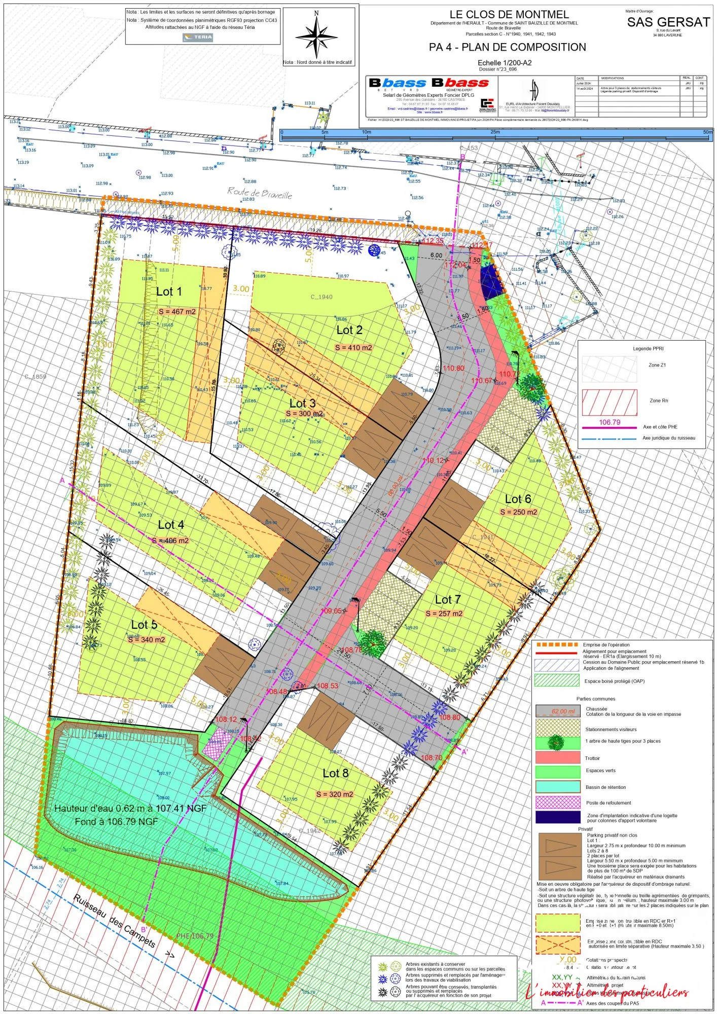 Terrains à bâtir à Saint Drézéry - Parcelles viabilisées et libres de constructeur 
