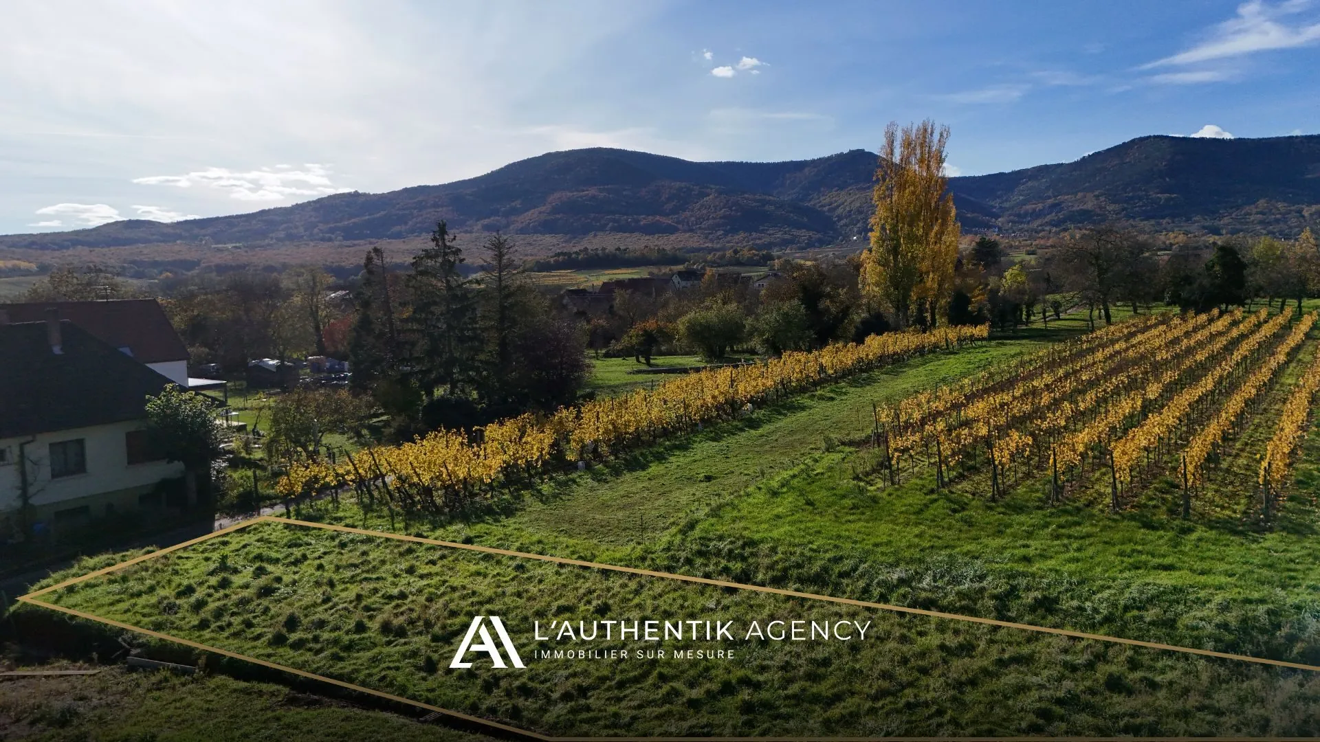 Terrain constructible de 473m² à vendre avec vue dégagée à Bernardswiller