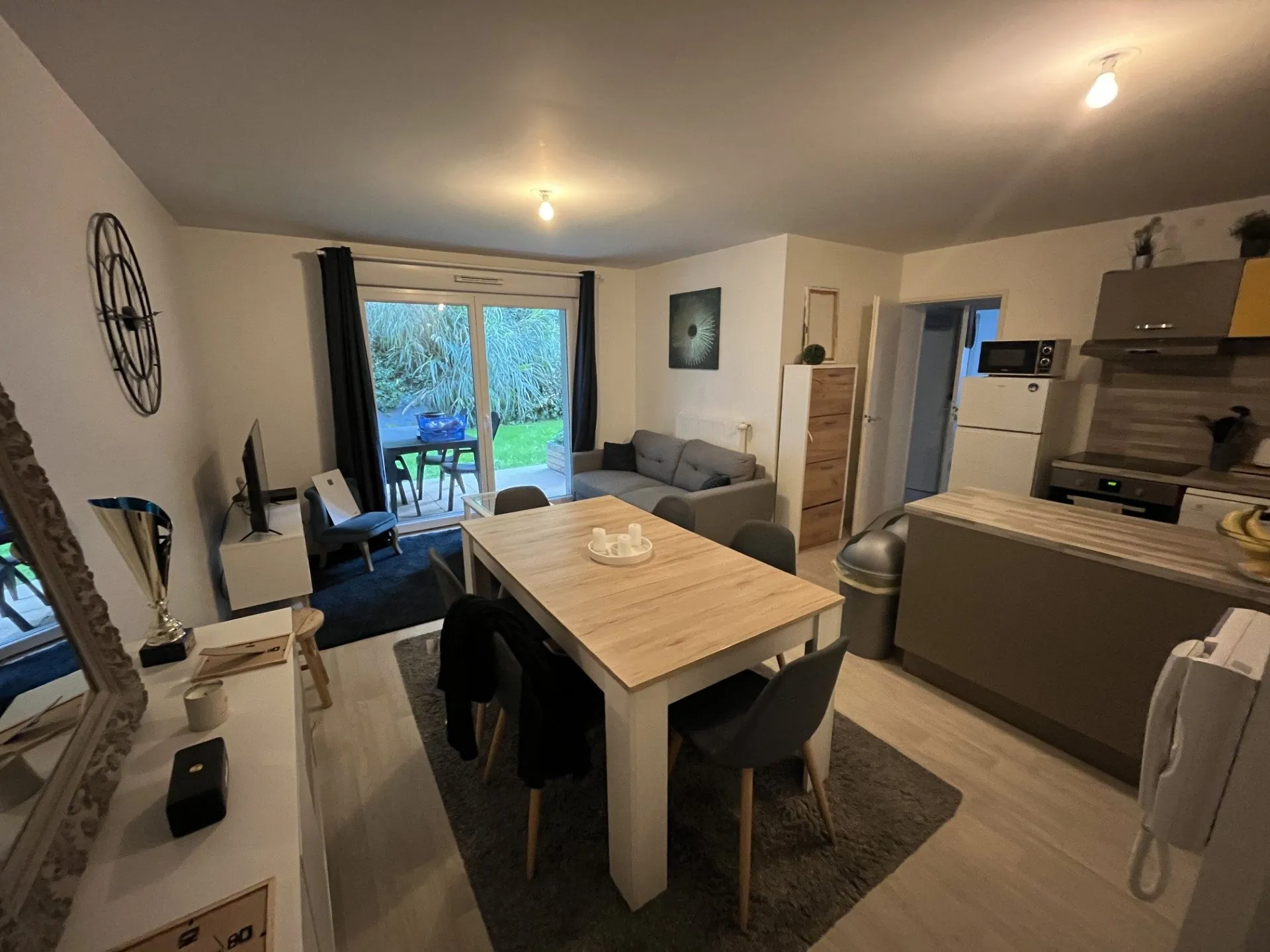 A vendre appartement T3 en rez-de-jardin avec terrasse à Quimper – Résidence sécurisée 