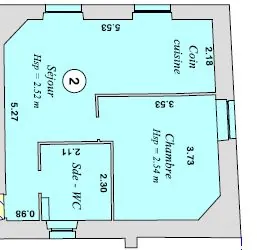 Appartement T2 à vendre à Valmondois - 36,71 m², loué, idéal investisseur