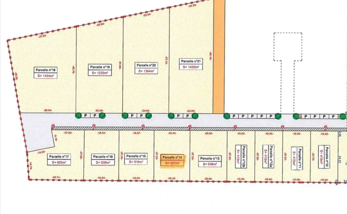 Terrain constructible de 527 m² à Condé Northen près de Metz