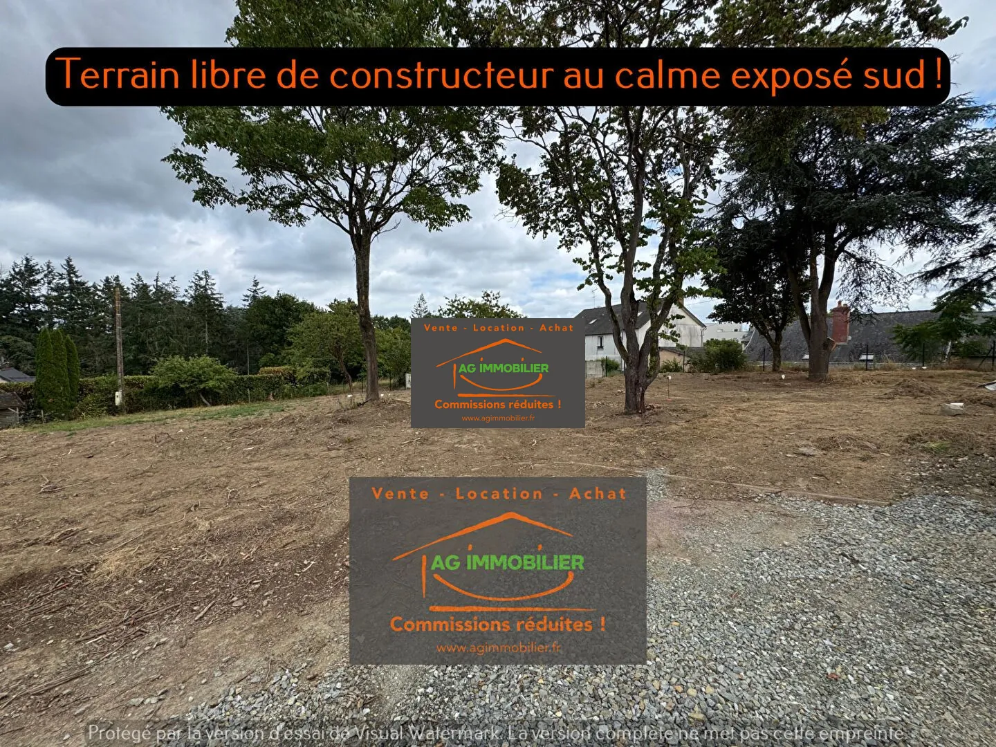 Terrain constructible de 650 m² à Pacé, proche Rennes, libre de constructeur