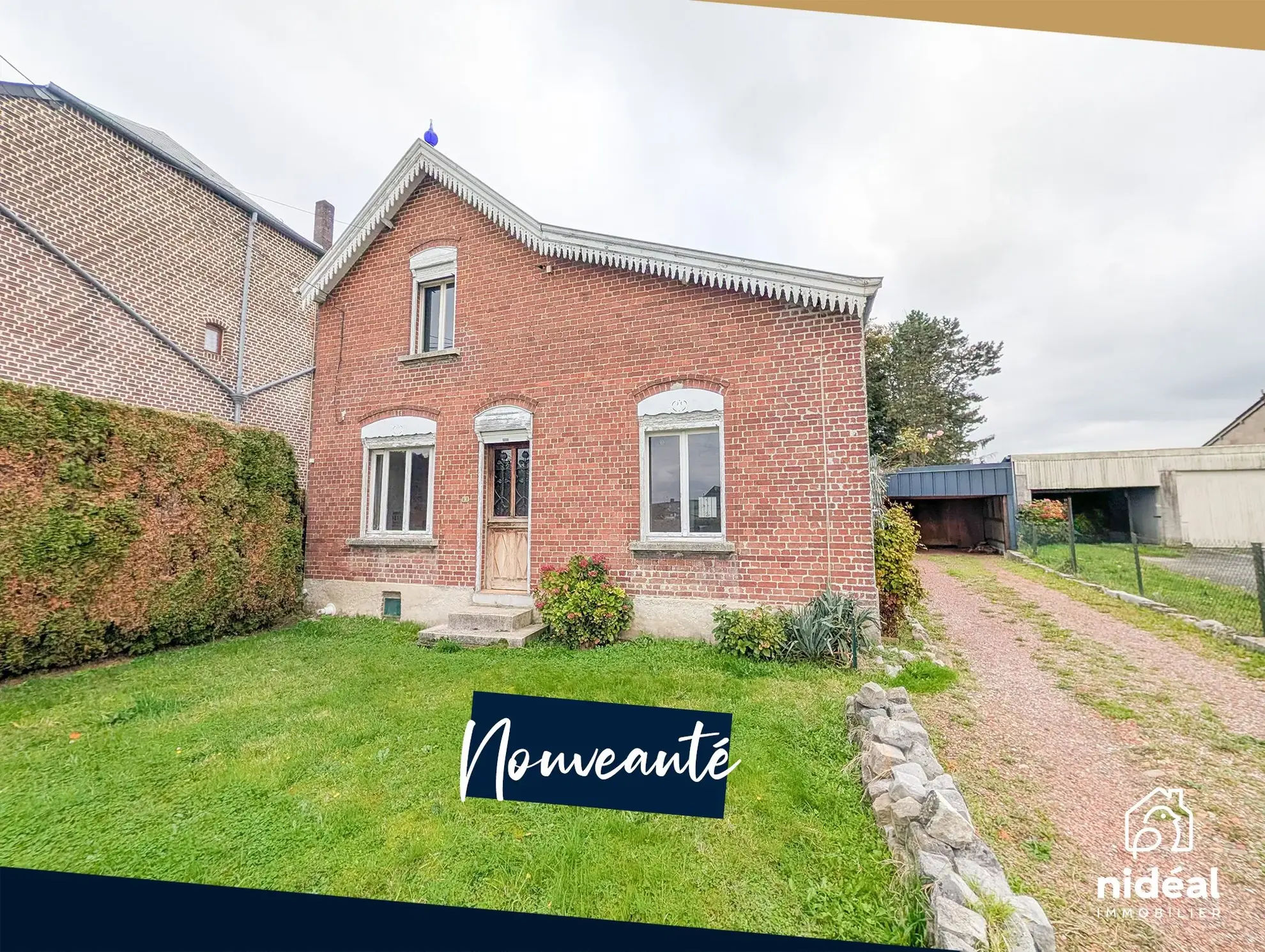 Maison individuelle 3 chambres de 112m² à Sars-Poteries – Idéal pour rénovation