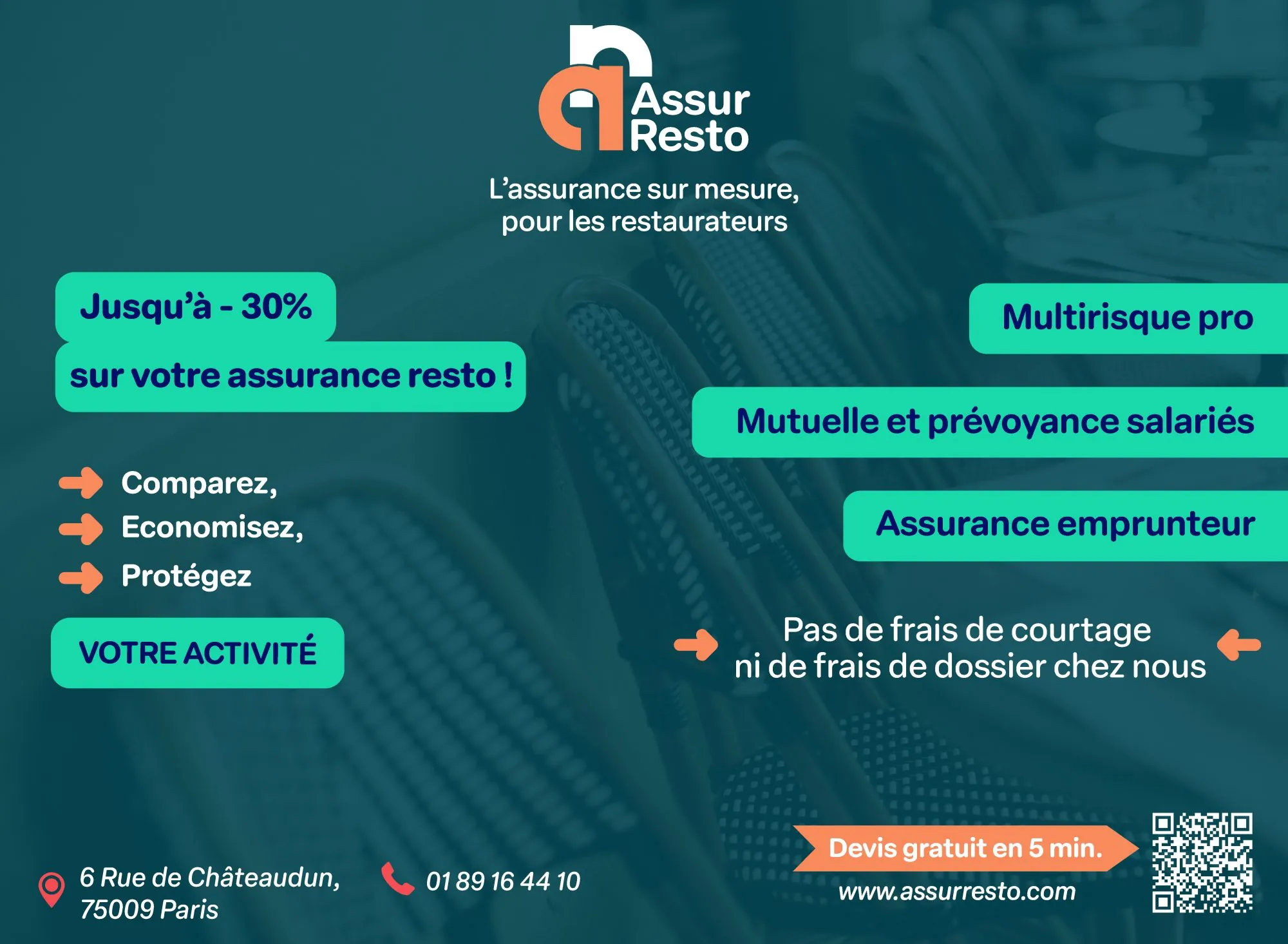 À vendre restaurant avec terrasse dans le 16e à Paris - Opportunité clé en main